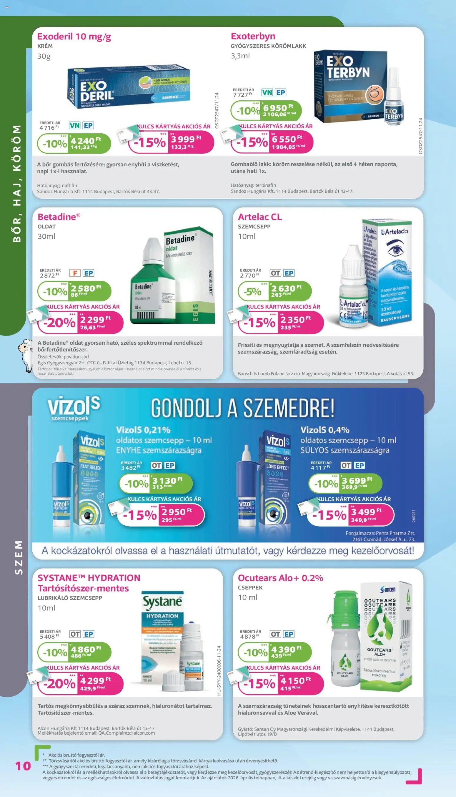 Kulcs Patika újság 2026.04.01. Kulcs Patika akciós újság (2026-04-01 - 2026-04-30)