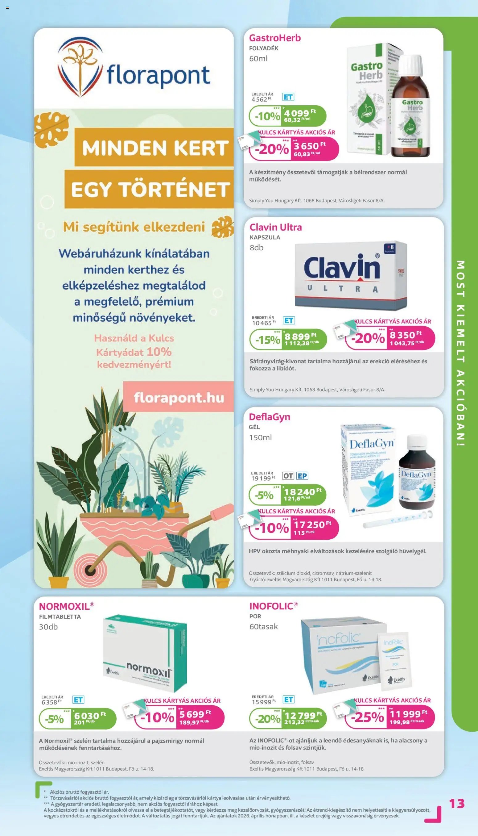 Kulcs Patika újság 2026.04.01. Kulcs Patika akciós újság (2026-04-01 - 2026-04-30)