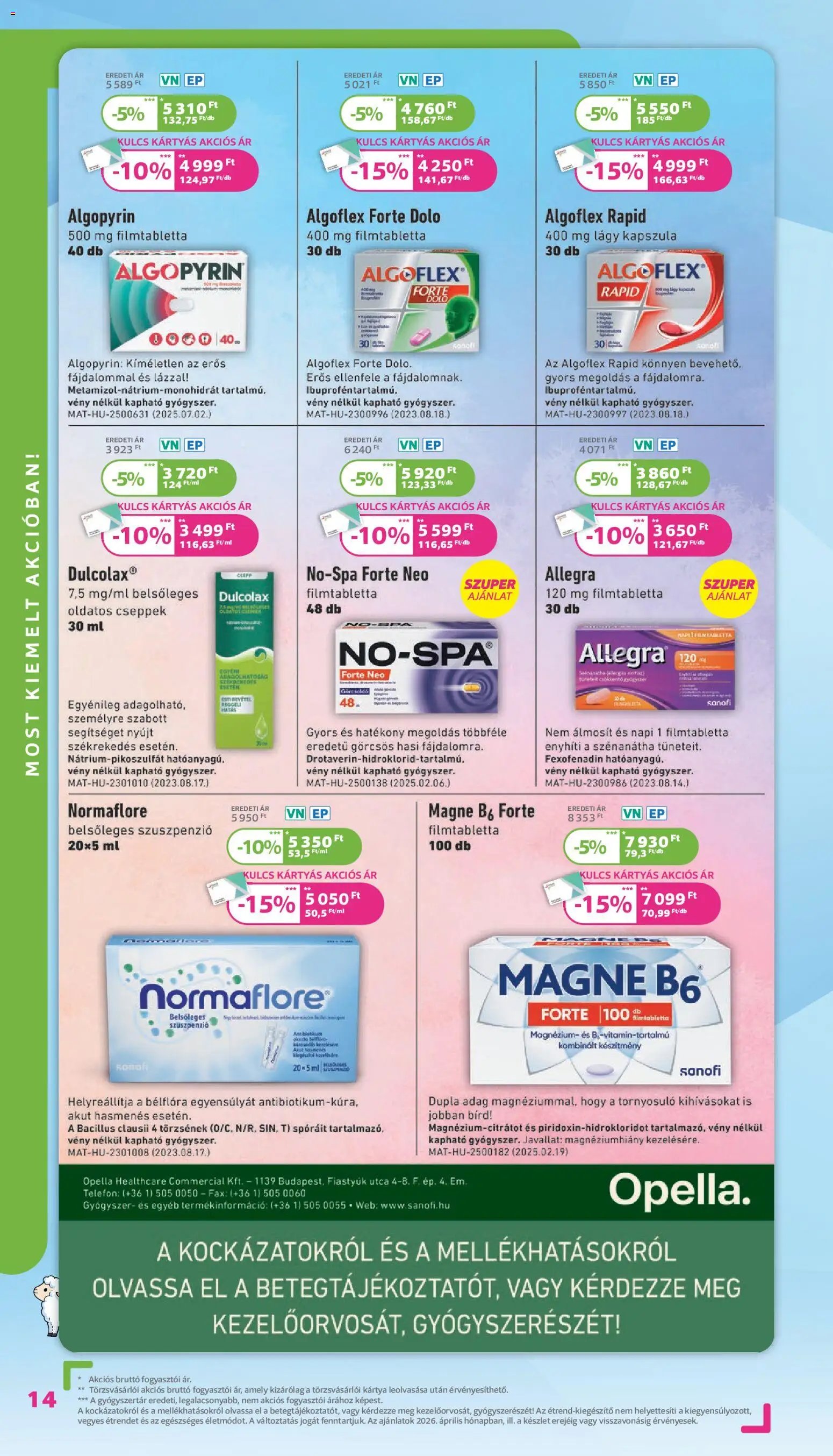 Kulcs Patika újság 2026.04.01. Kulcs Patika akciós újság (2026-04-01 - 2026-04-30)
