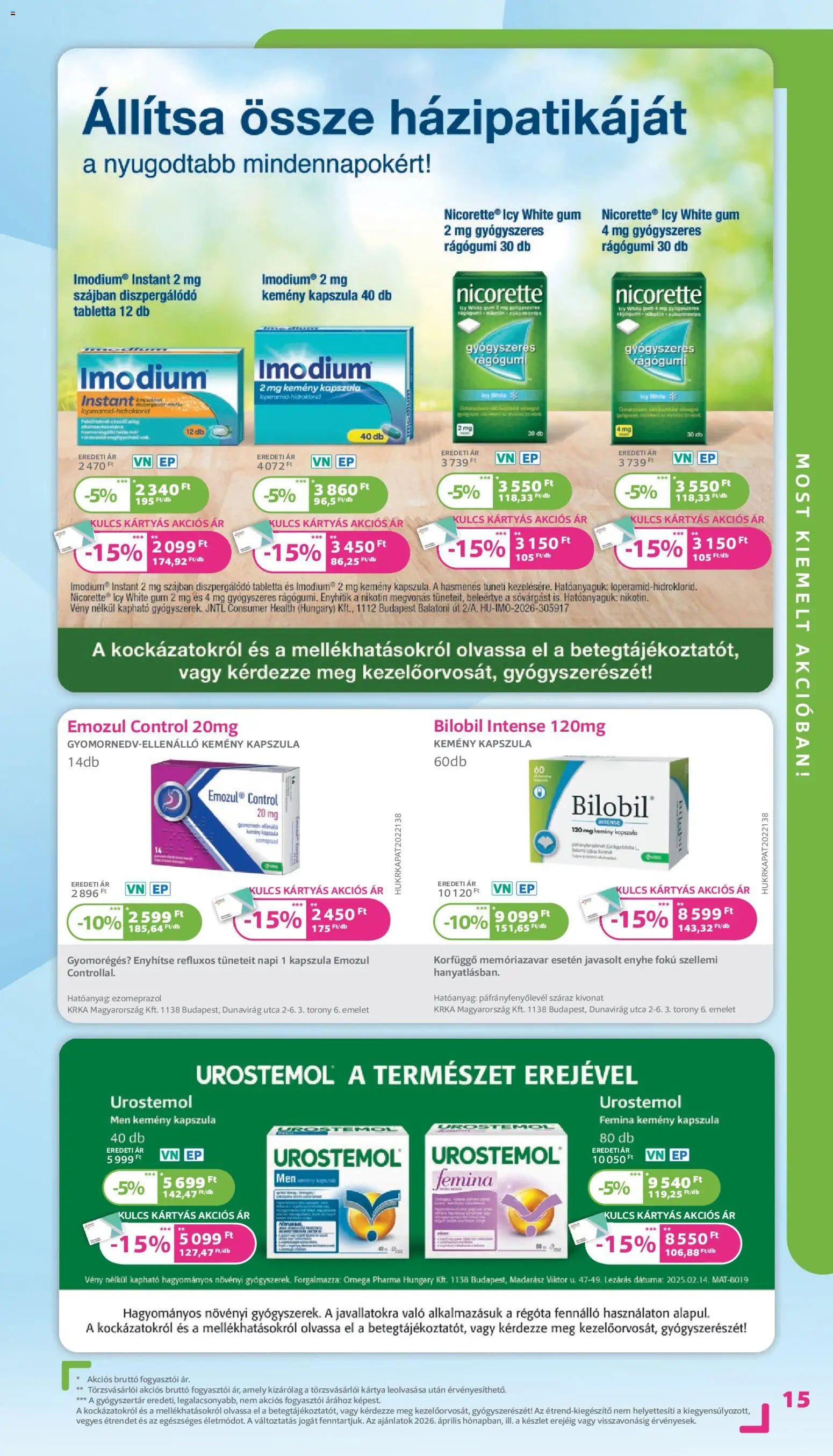 Kulcs Patika újság 2026.04.01. Kulcs Patika akciós újság (2026-04-01 - 2026-04-30)