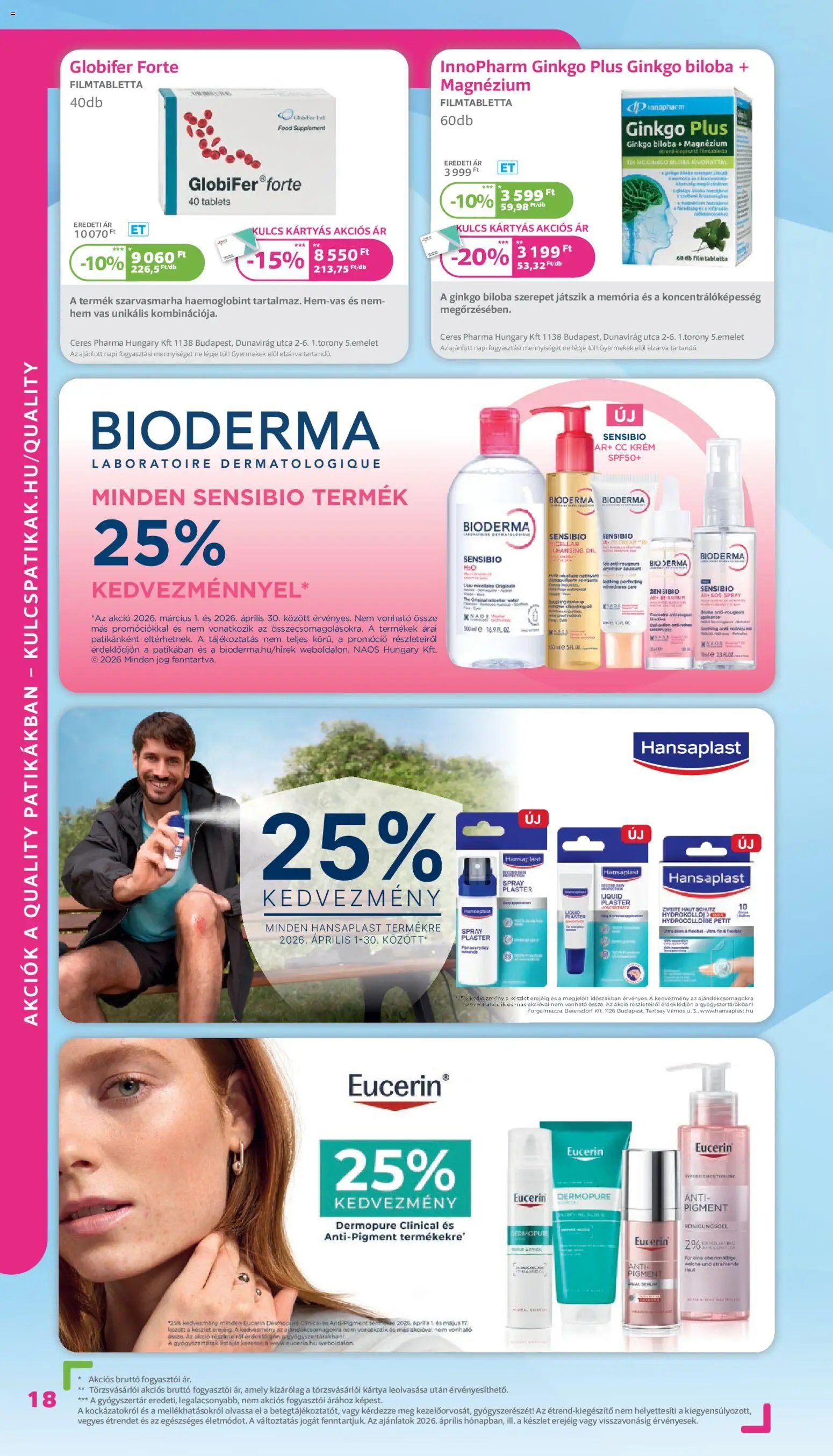 Kulcs Patika újság 2026.04.01. Kulcs Patika akciós újság (2026-04-01 - 2026-04-30)