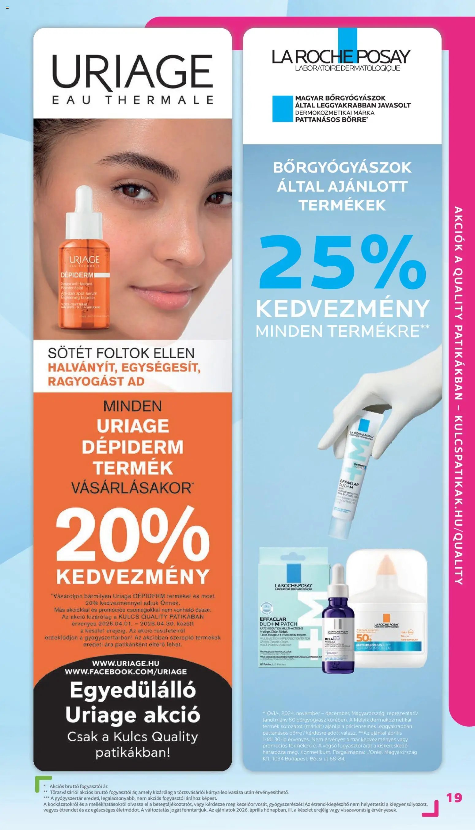 Kulcs Patika újság 2026.04.01. Kulcs Patika akciós újság (2026-04-01 - 2026-04-30)