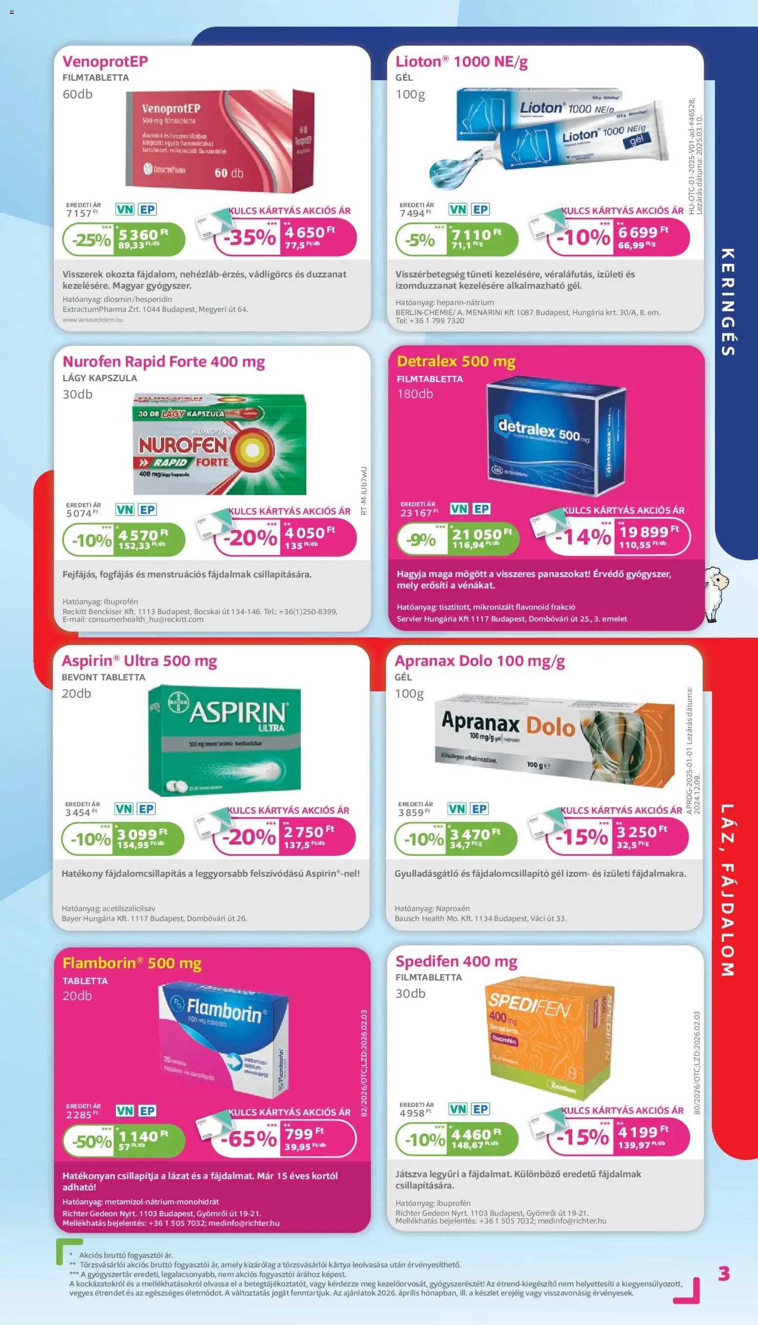 Kulcs Patika újság 2026.04.01. Kulcs Patika akciós újság (2026-04-01 - 2026-04-30)