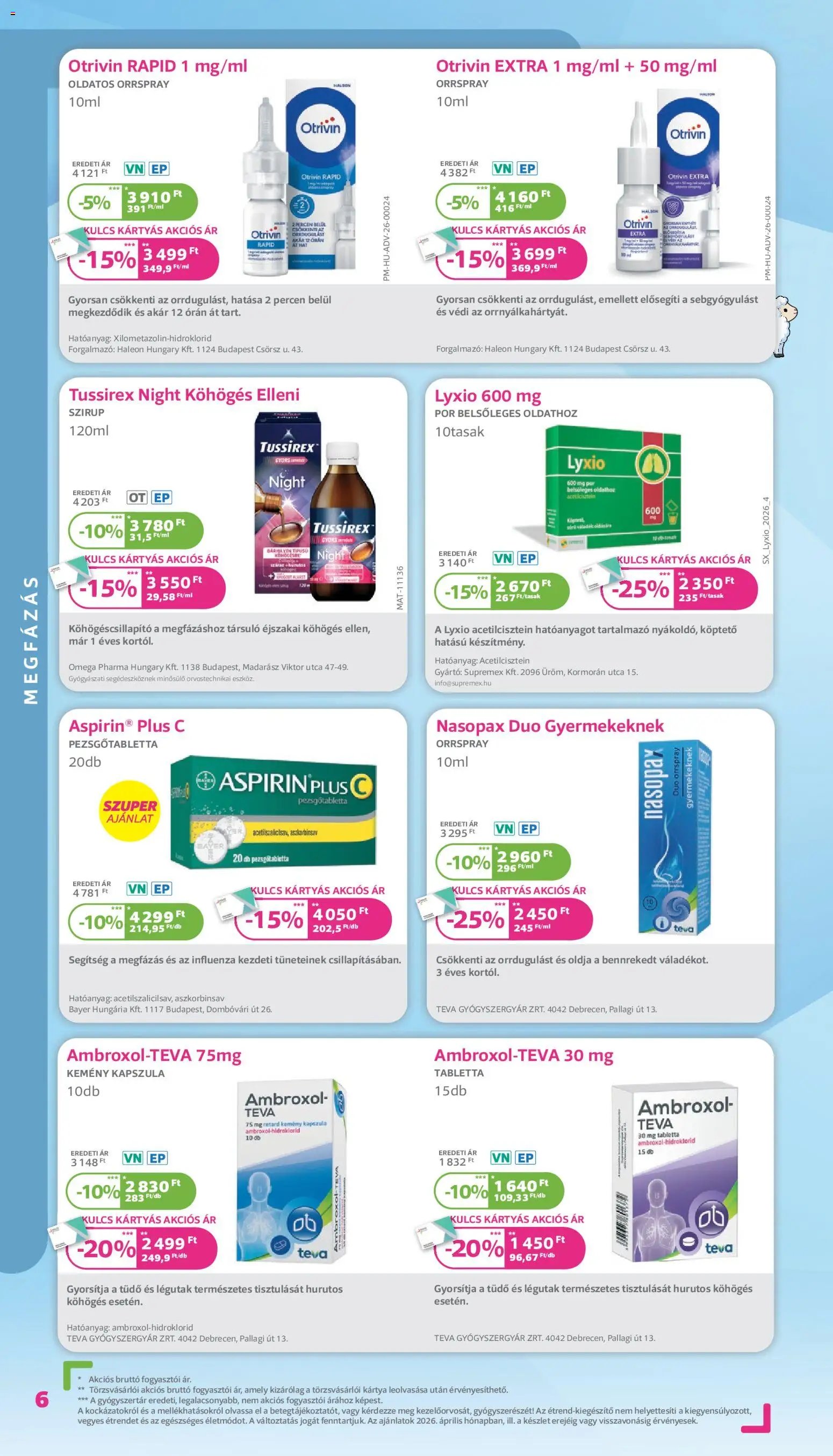 Kulcs Patika újság 2026.04.01. Kulcs Patika akciós újság (2026-04-01 - 2026-04-30)