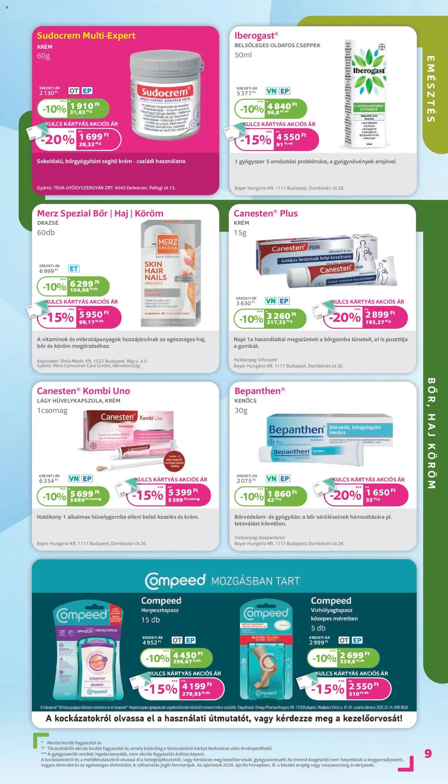 Kulcs Patika újság 2026.04.01. Kulcs Patika akciós újság (2026-04-01 - 2026-04-30)