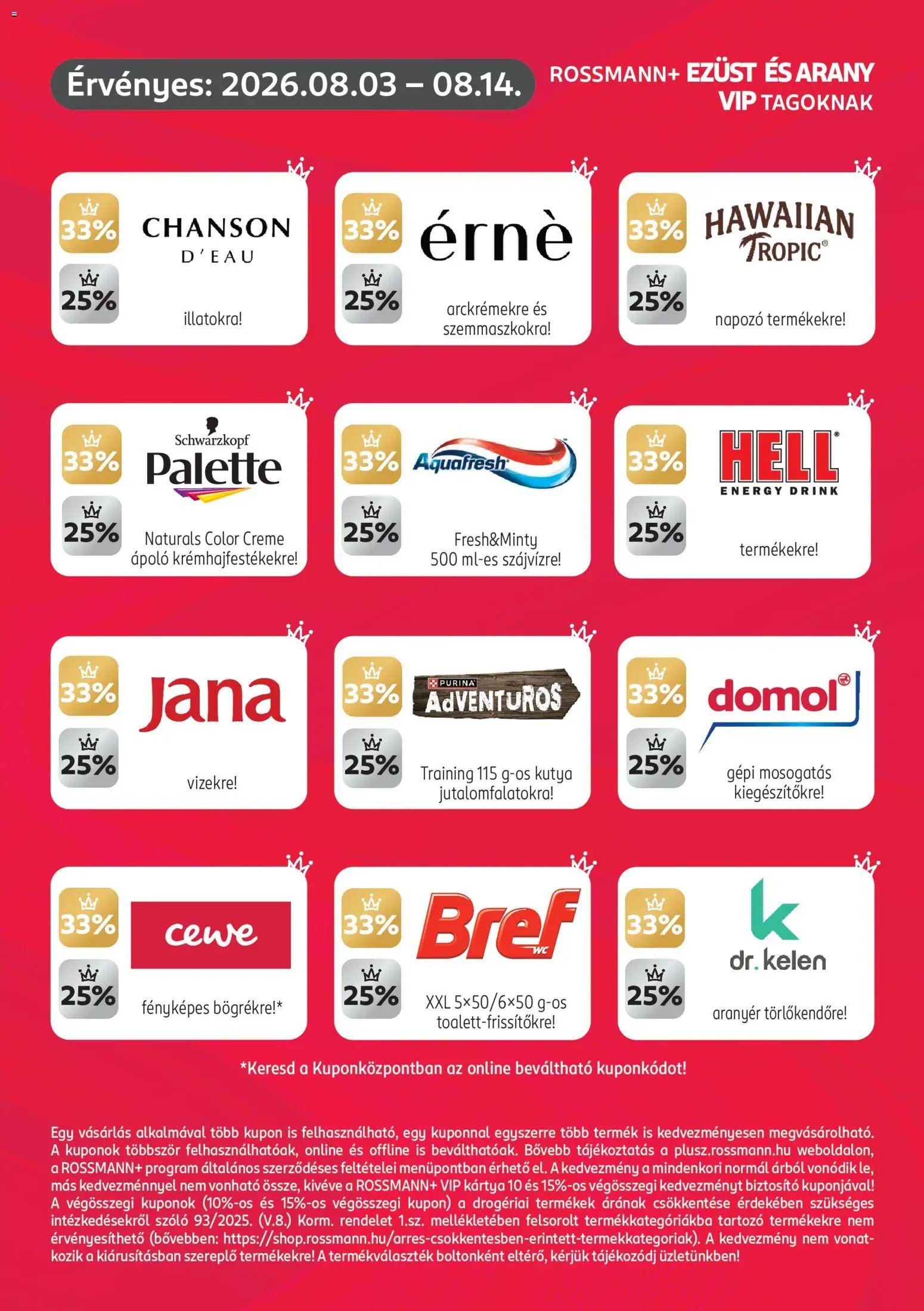 Rossmann újság 2026.08.03. Rossmann Szórólap