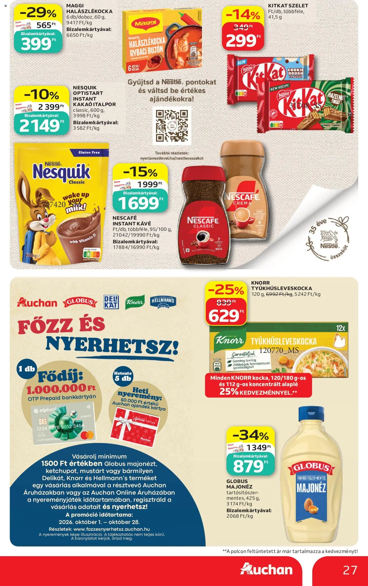 Auchan újság 2026.10.01. Auchan akciós újság