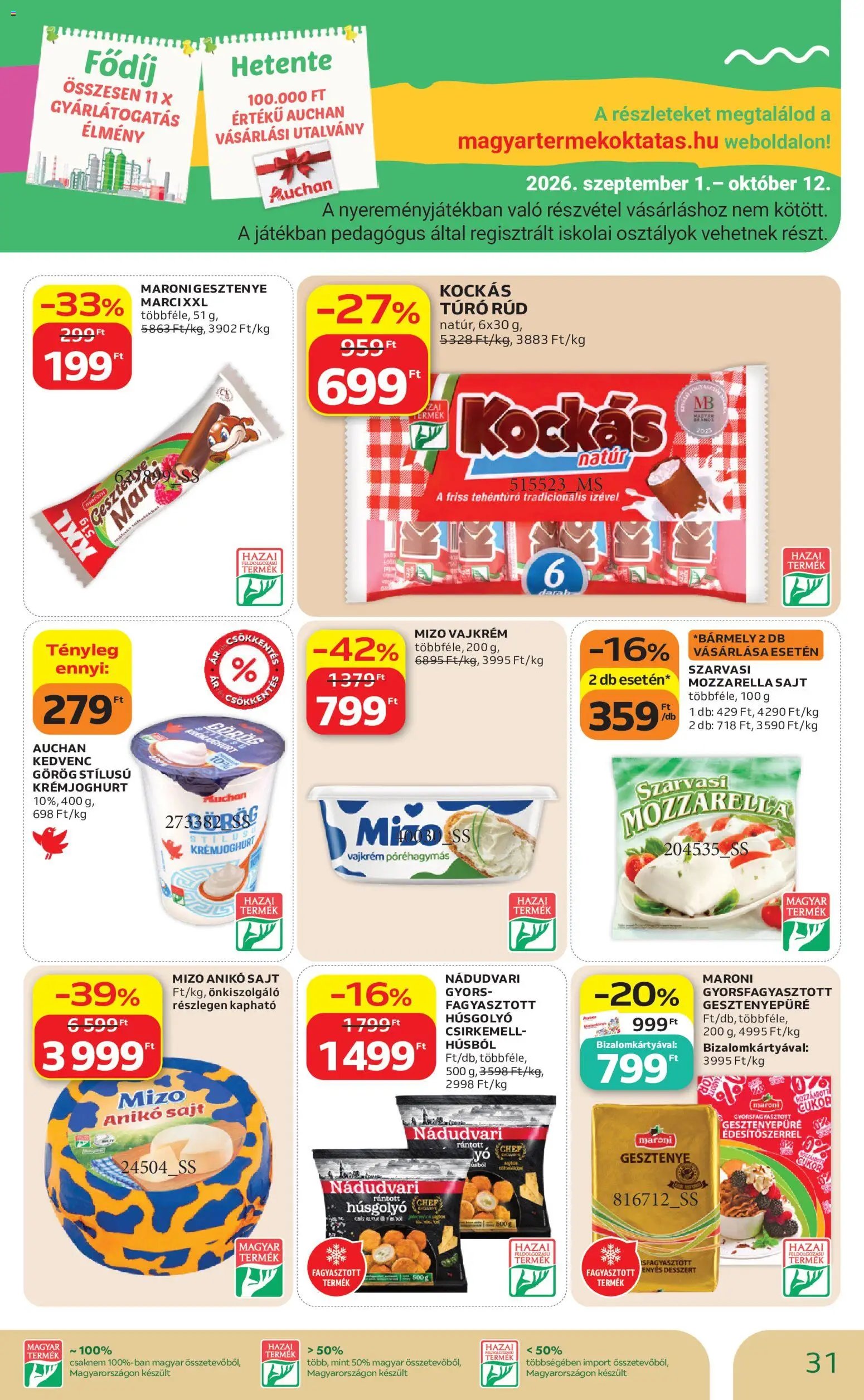 Auchan újság 2026.10.01. Auchan akciós újság