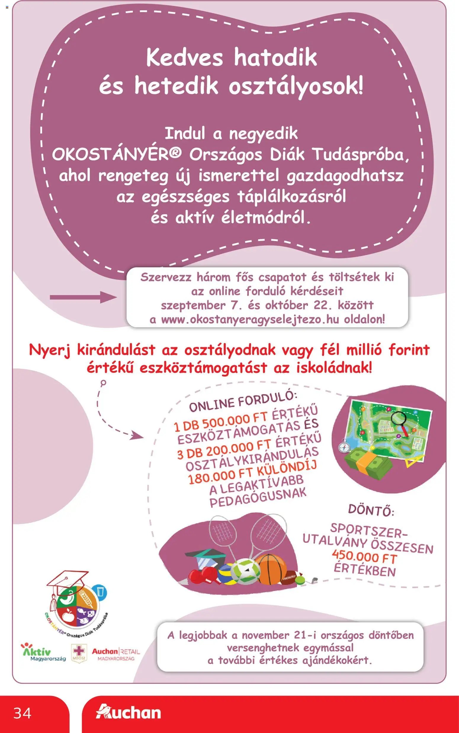 Auchan újság 2026.10.01. Auchan akciós újság