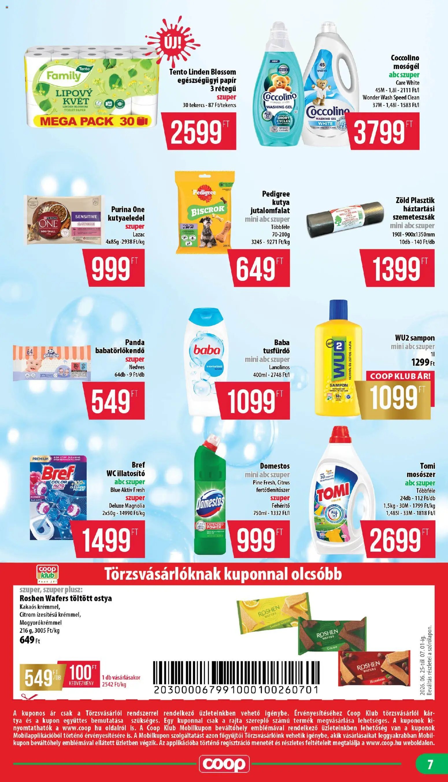 COOP újság 2026.06.25. COOP - Mini & Abc & Szuper / Mecsek
