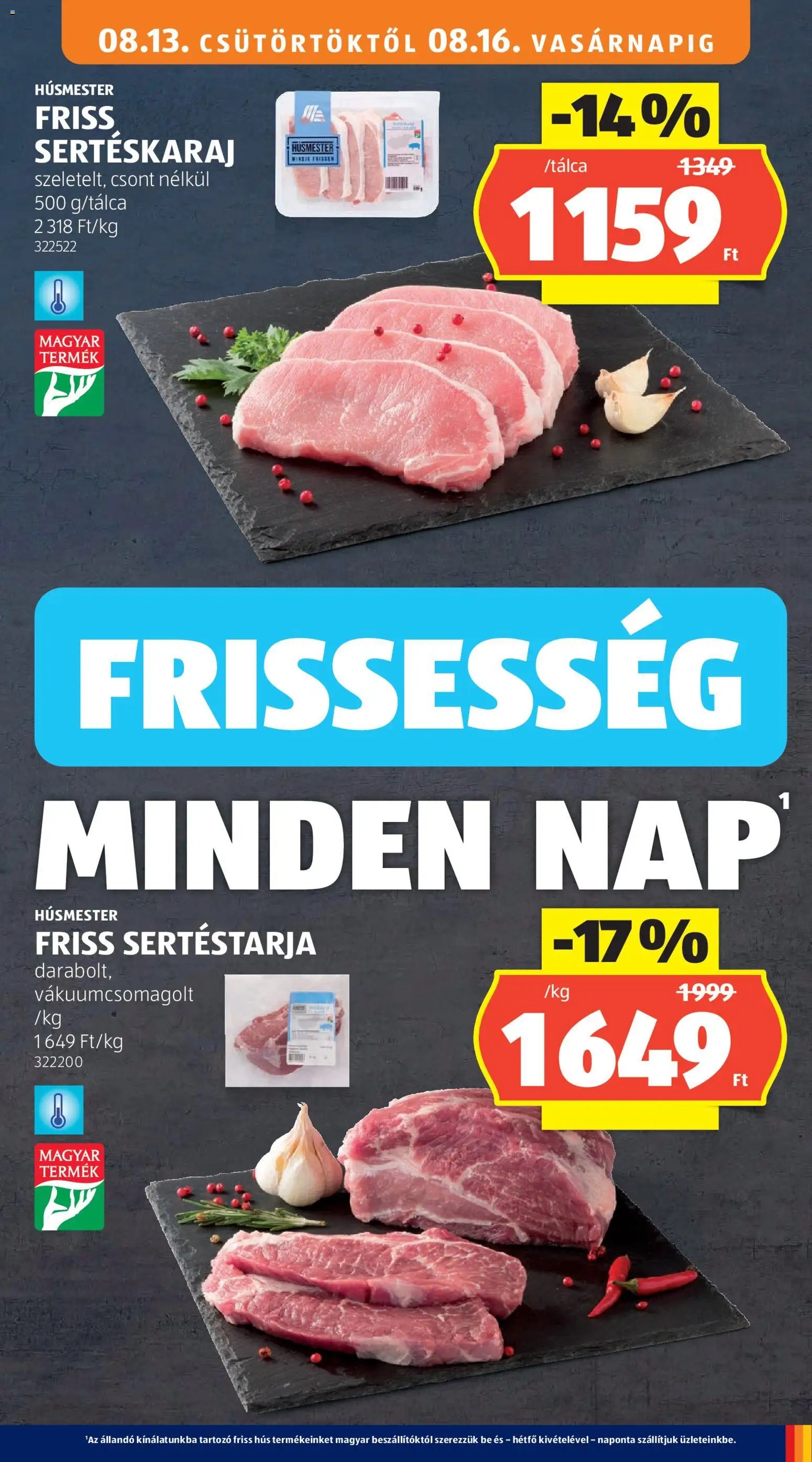 Aldi újság 2026.08.13. Aldi akciós újság