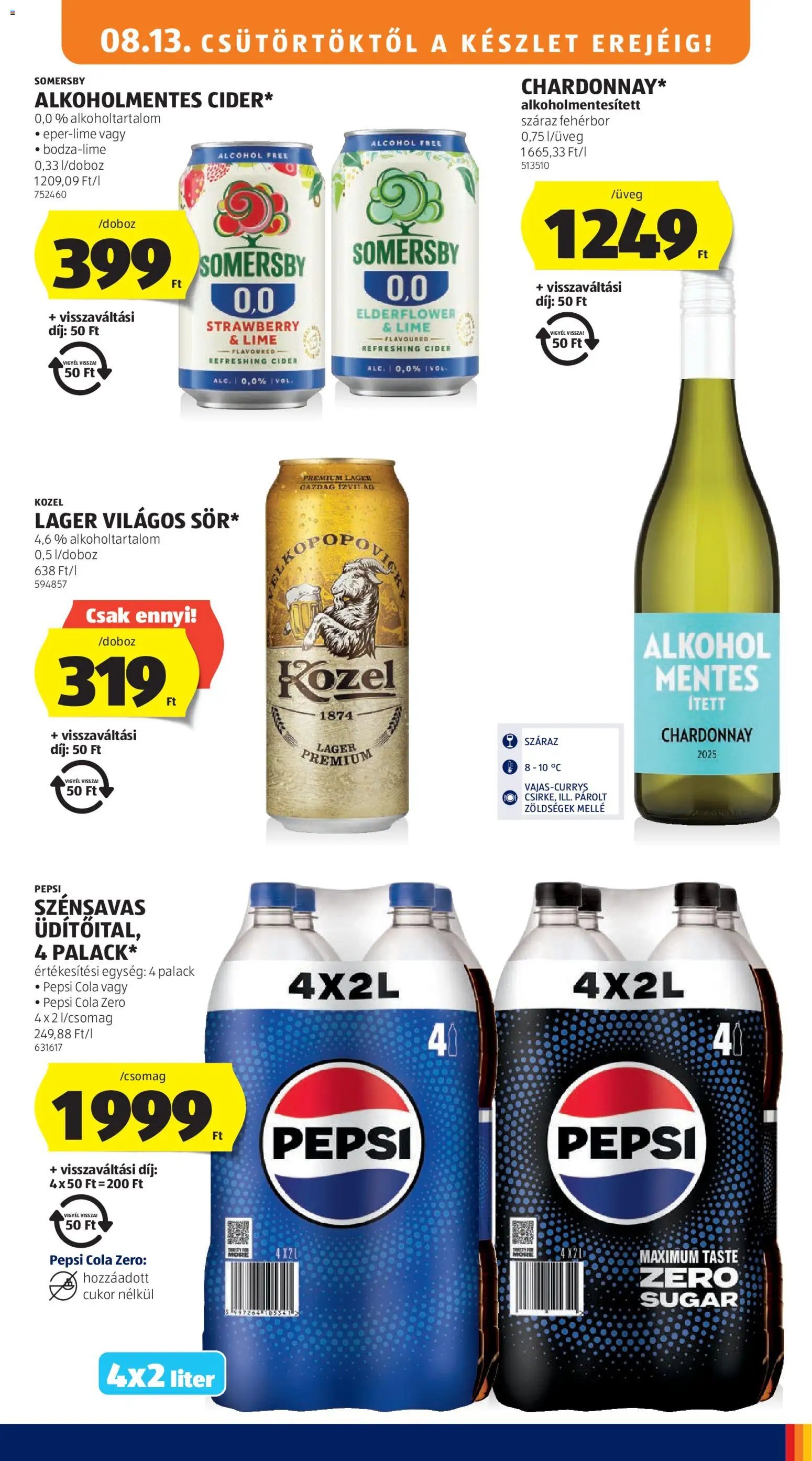 Aldi újság 2026.08.13. Aldi akciós újság