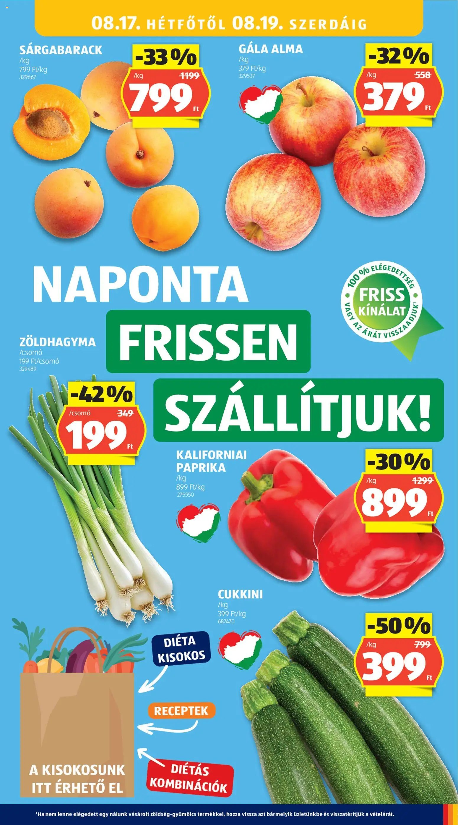 Aldi újság 2026.08.13. Aldi akciós újság