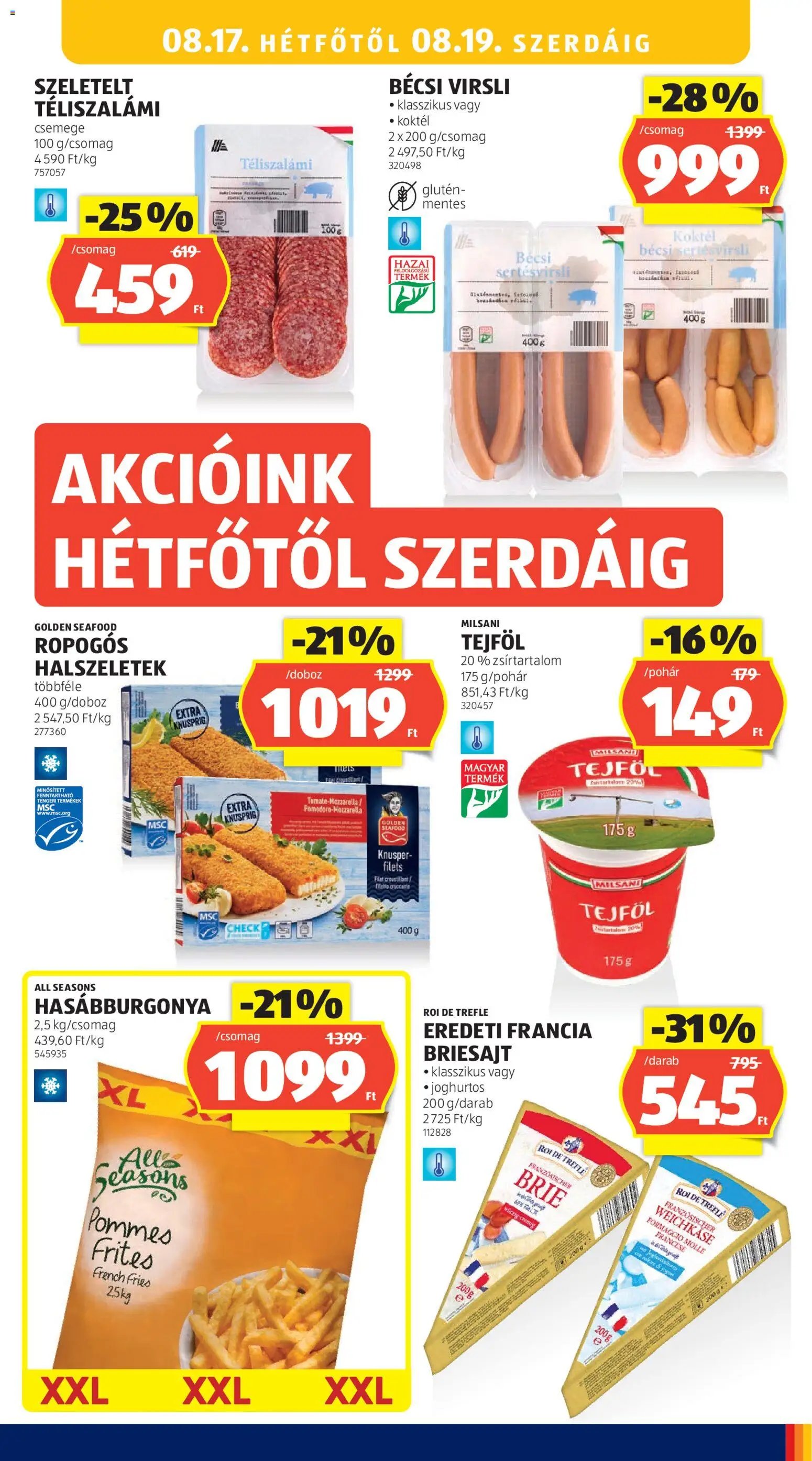 Aldi újság 2026.08.13. Aldi akciós újság