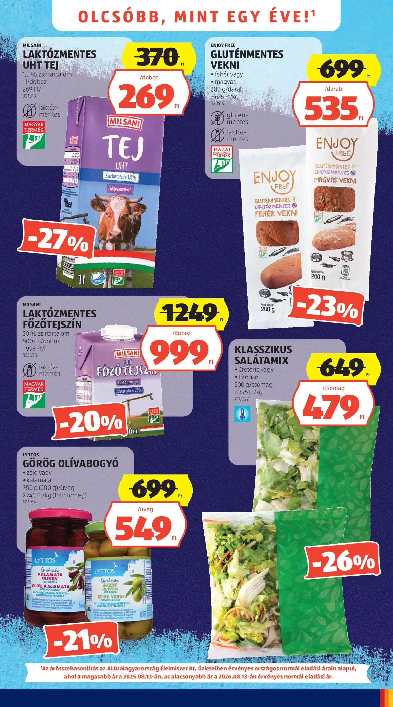 Aldi újság 2026.08.13. Aldi akciós újság