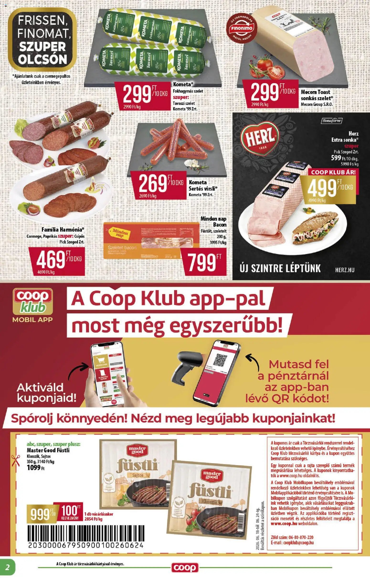 COOP újság 2026.06.18. COOP - Abc & szuper / Alföld Pro-Coop Zrt.