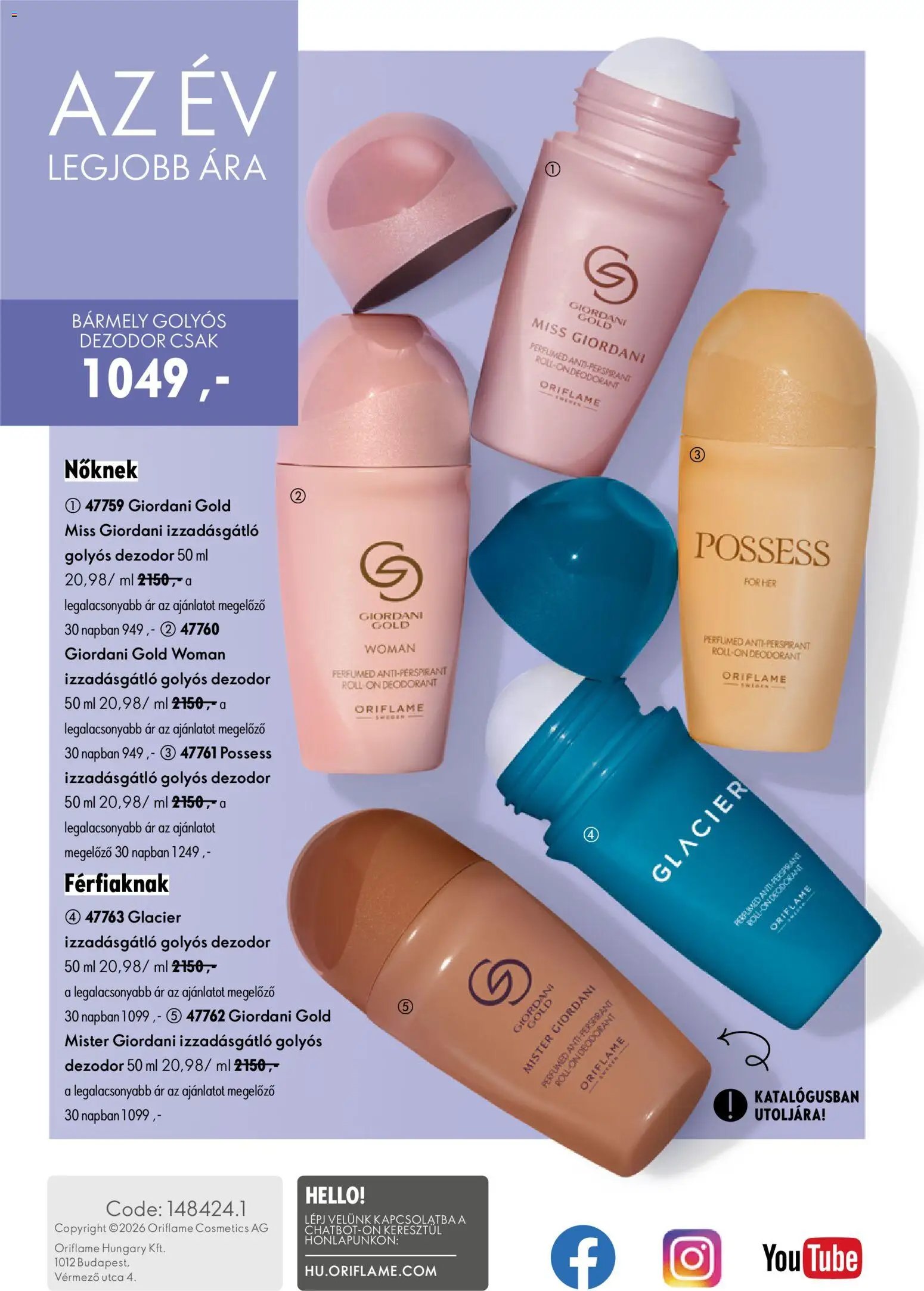 Oriflame újság 2026.07.29. Oriflame katalógus 2026/11
