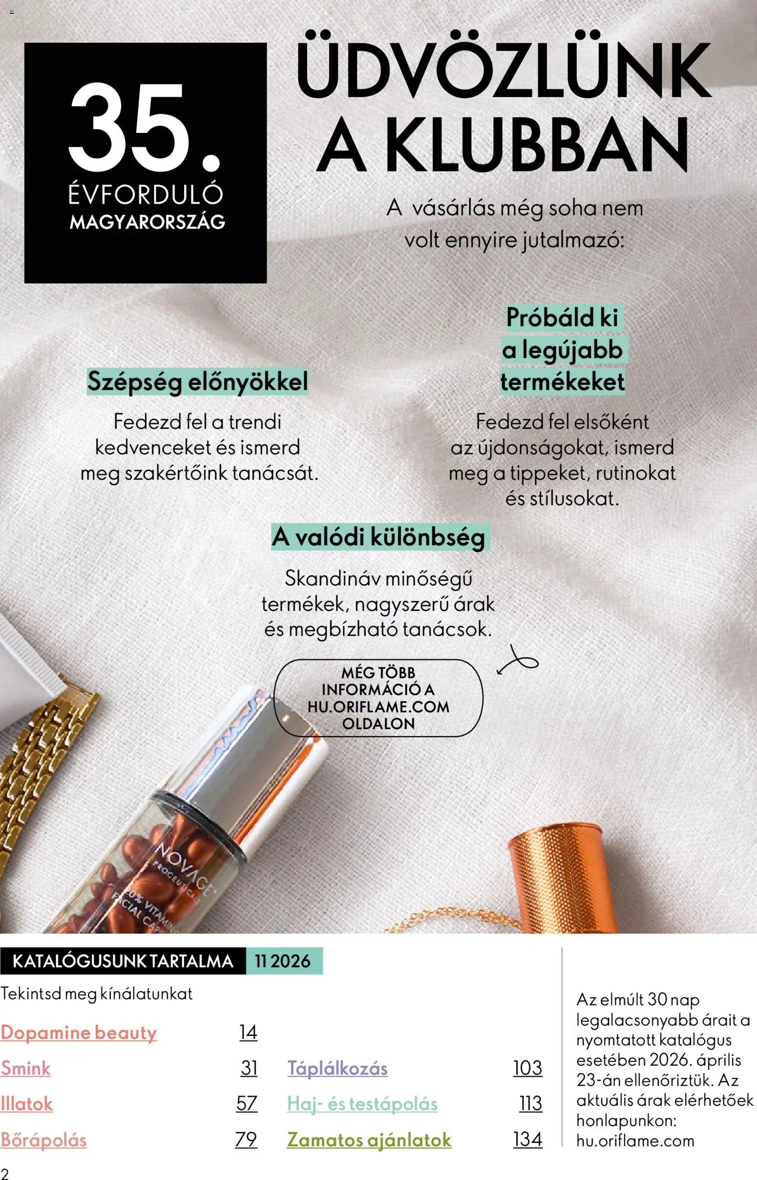 Oriflame újság 2026.07.29. Oriflame katalógus 2026/11