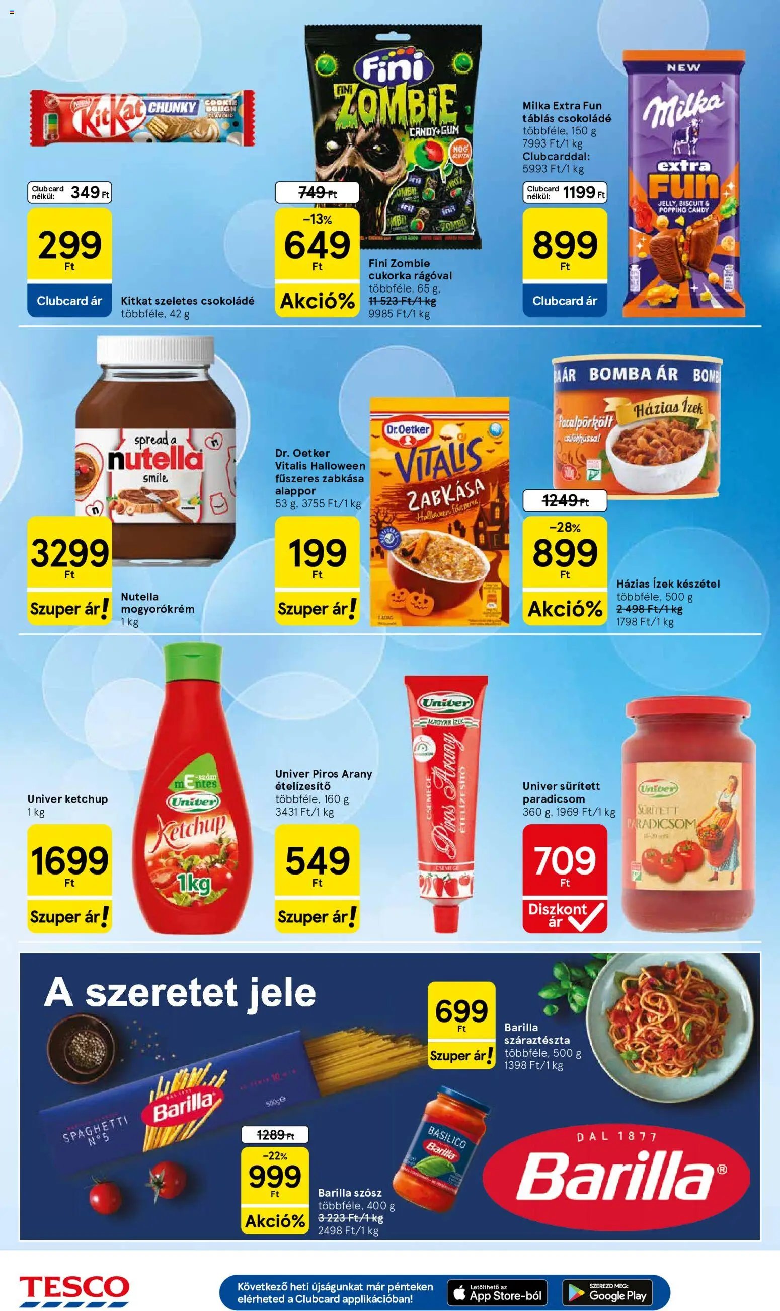 Tesco akciós ujság 2026.10.15. 🎃 HALLOWEEN 🧡