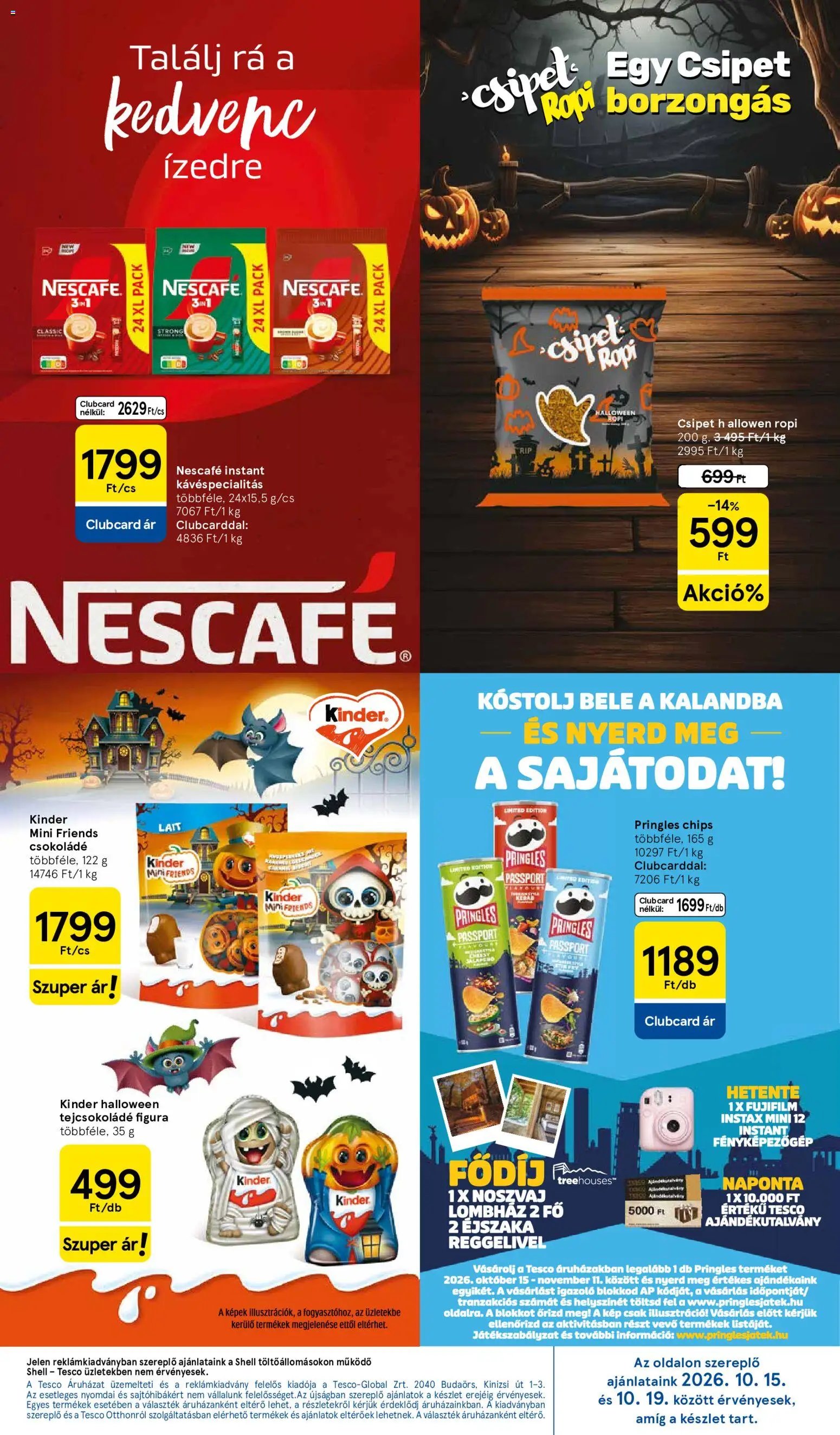 Tesco akciós ujság 2026.10.15. 🎃 HALLOWEEN 🧡