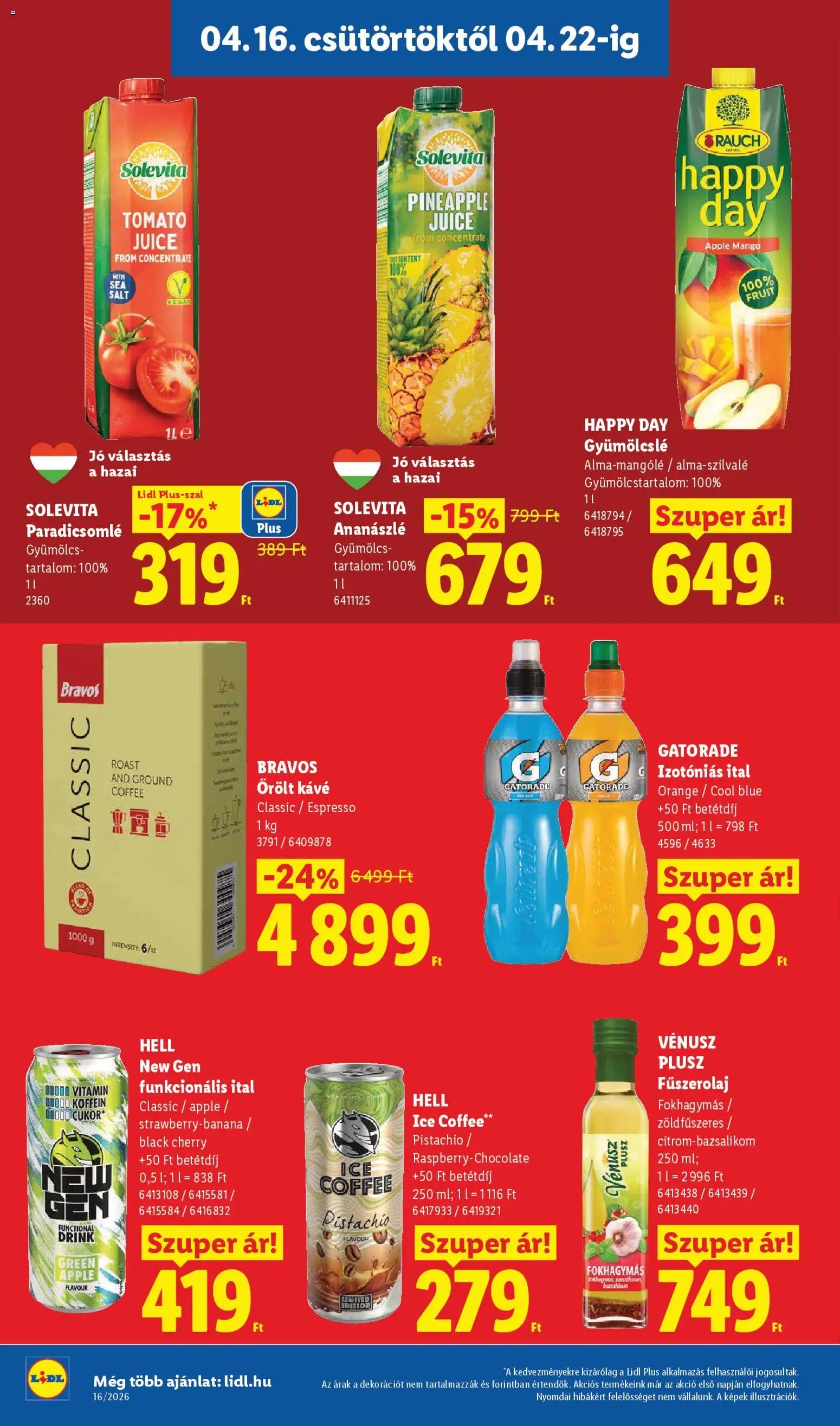 Lidl újság 2026.04.16. Lidl akciós újság (2026-04-16 - 2026-04-22)