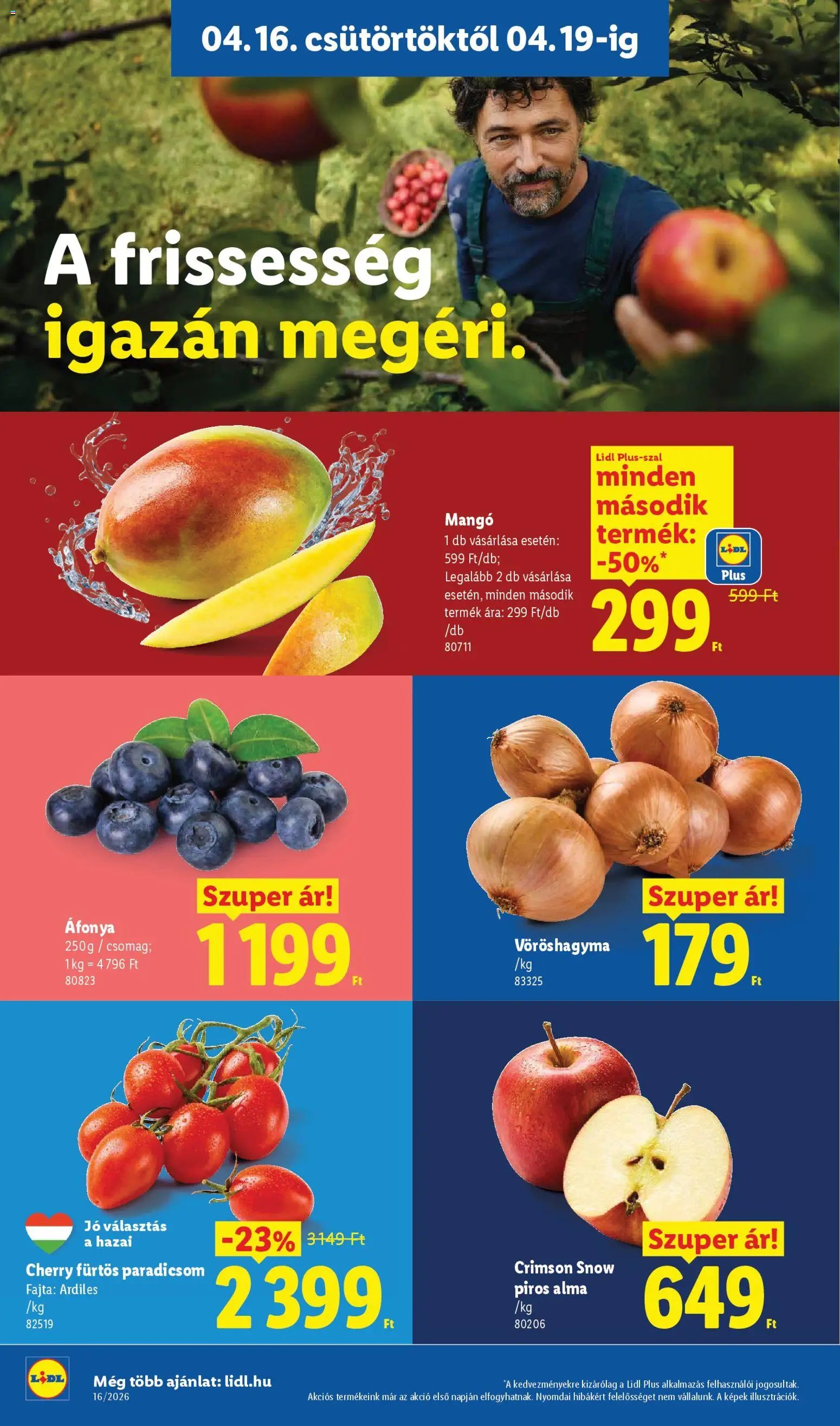 Lidl újság 2026.04.16. Lidl akciós újság (2026-04-16 - 2026-04-22)