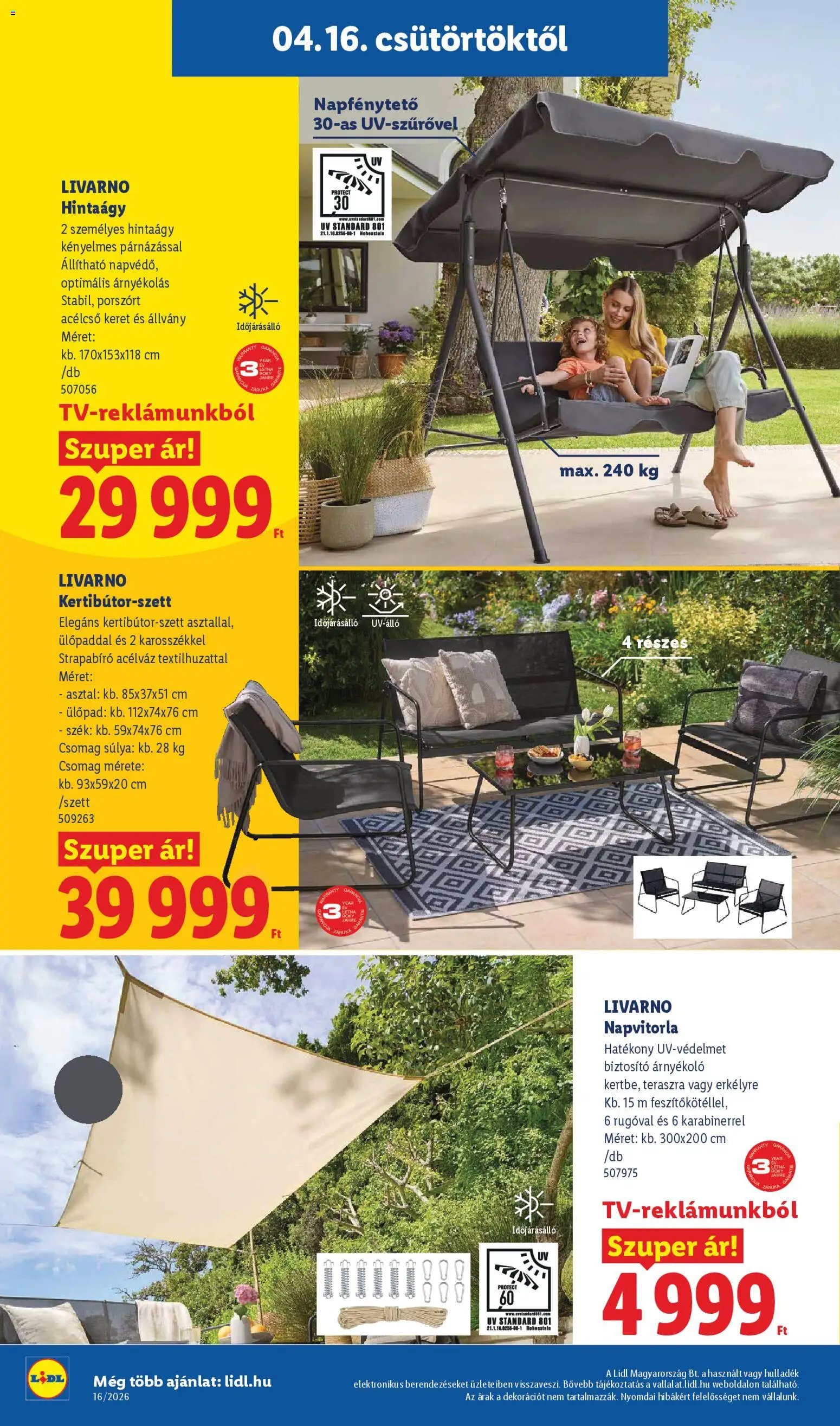 Lidl újság 2026.04.16. Lidl akciós újság (2026-04-16 - 2026-04-22)