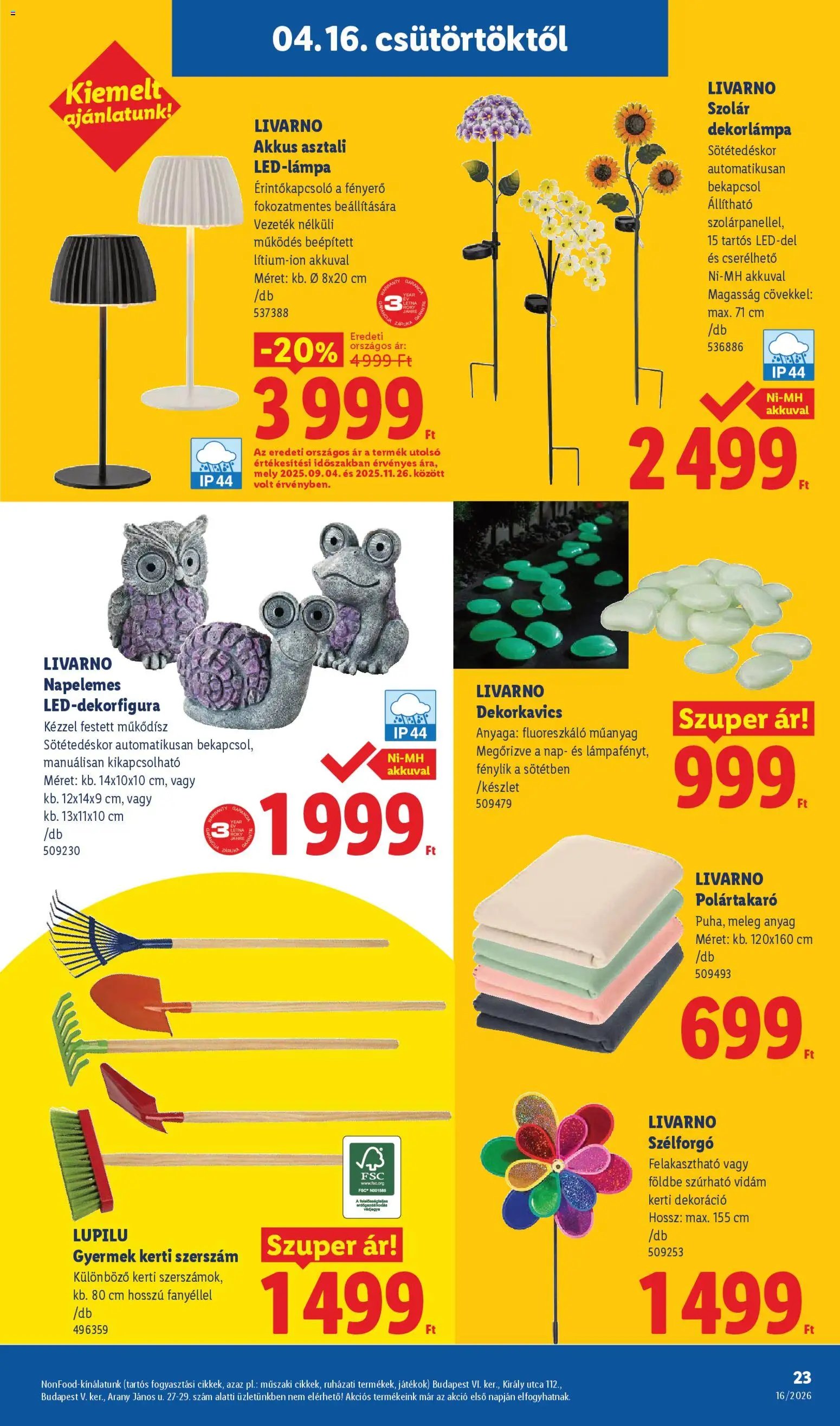 Lidl újság 2026.04.16. Lidl akciós újság (2026-04-16 - 2026-04-22)
