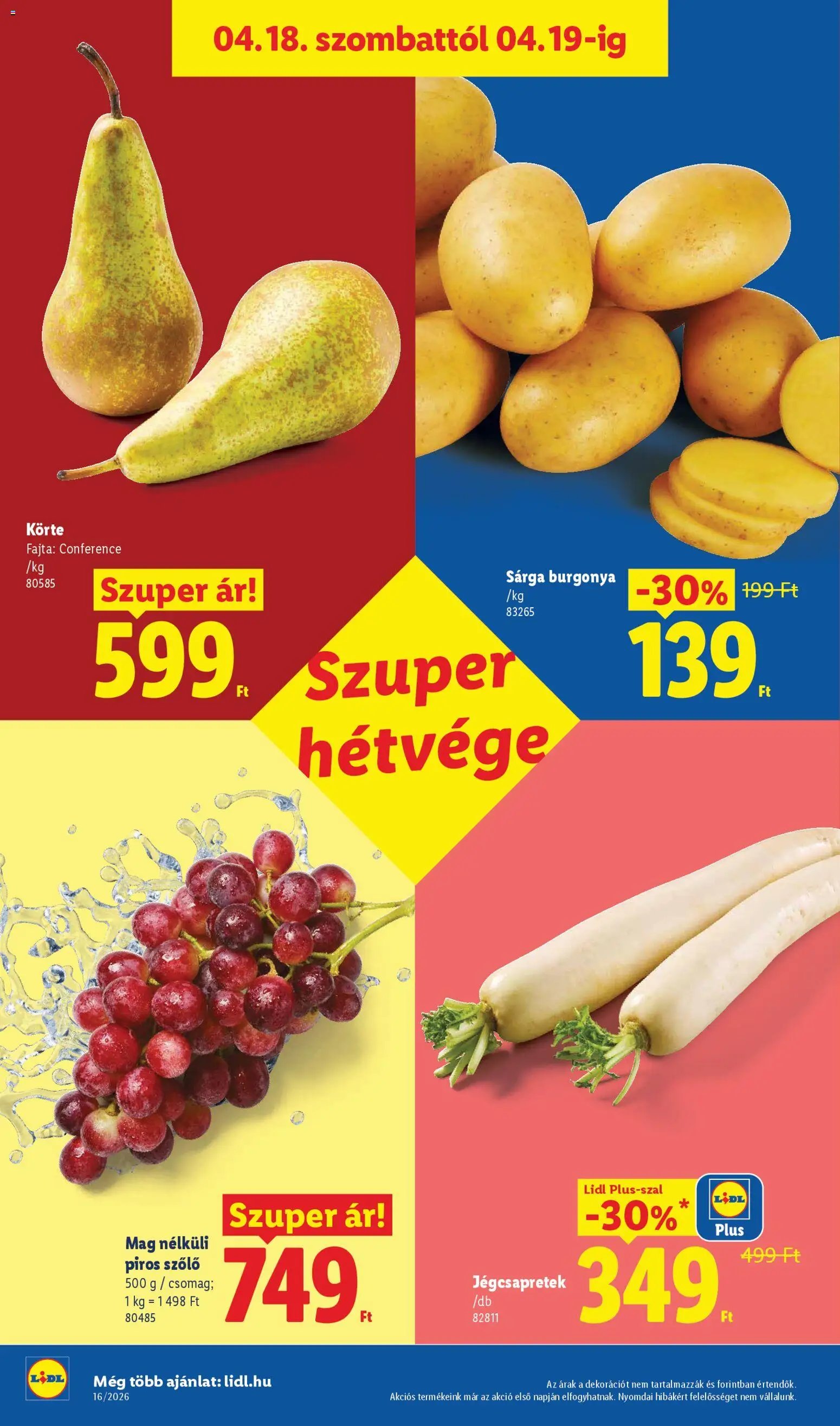 Lidl újság 2026.04.16. Lidl akciós újság (2026-04-16 - 2026-04-22)
