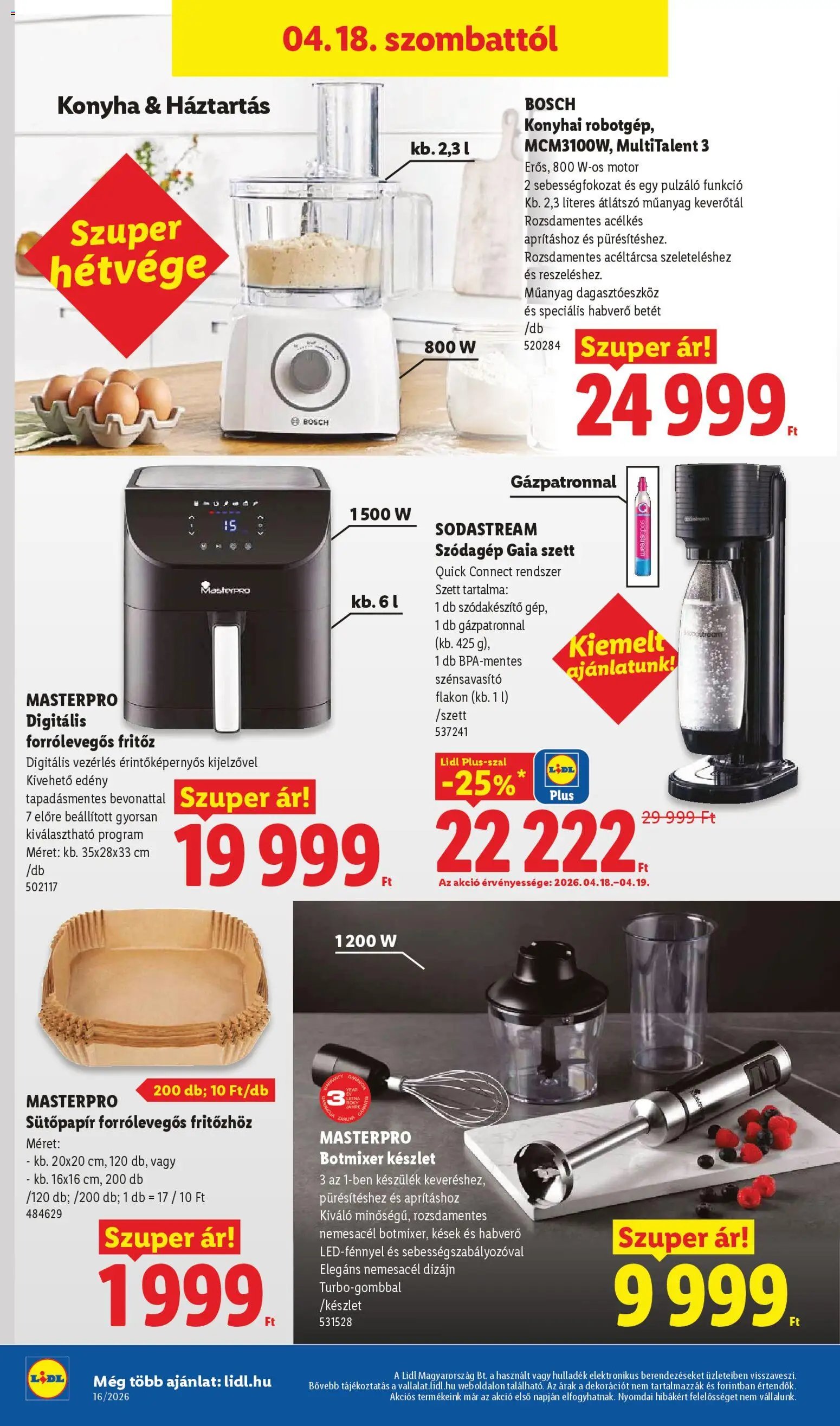 Lidl újság 2026.04.16. Lidl akciós újság (2026-04-16 - 2026-04-22)