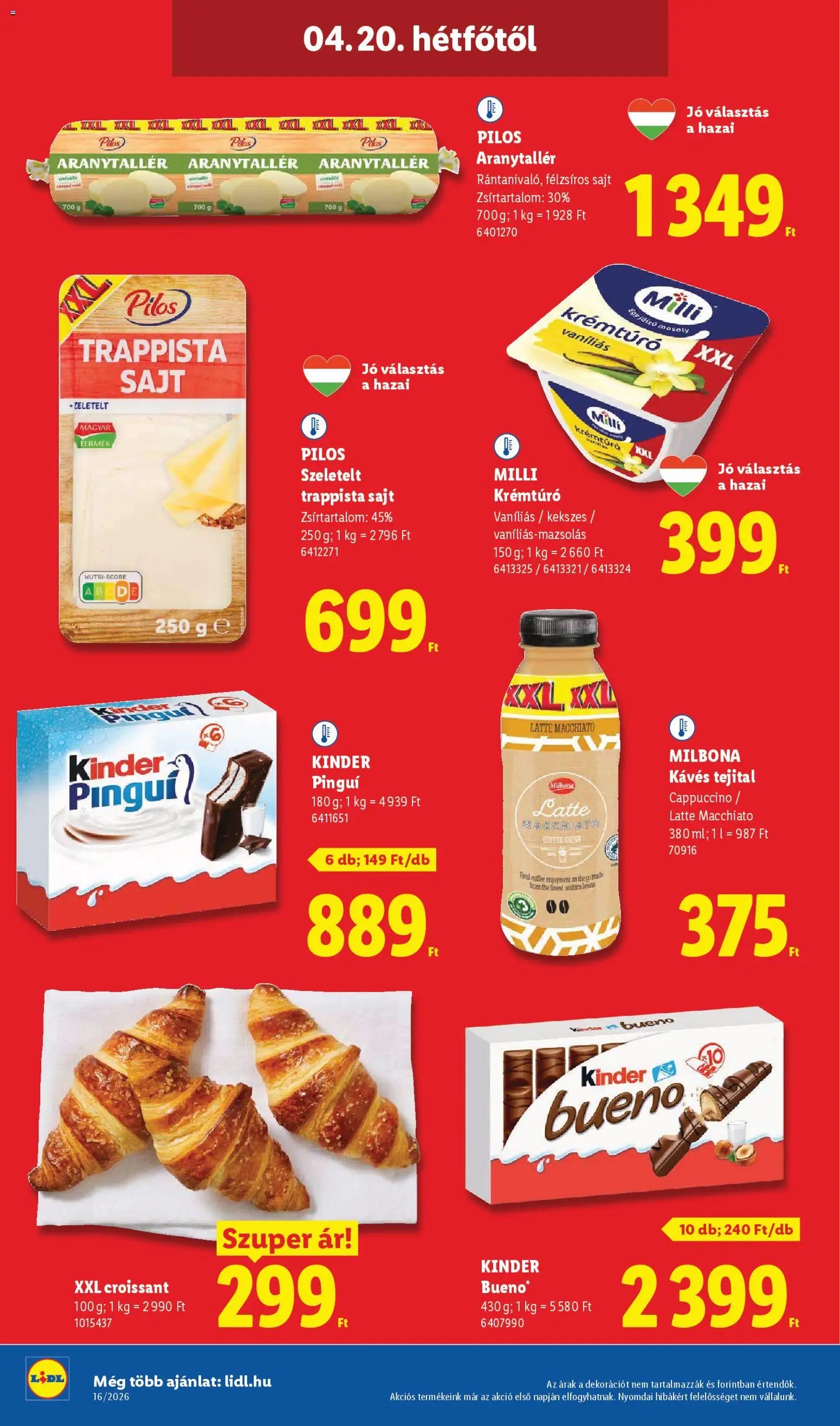 Lidl újság 2026.04.16. Lidl akciós újság (2026-04-16 - 2026-04-22)