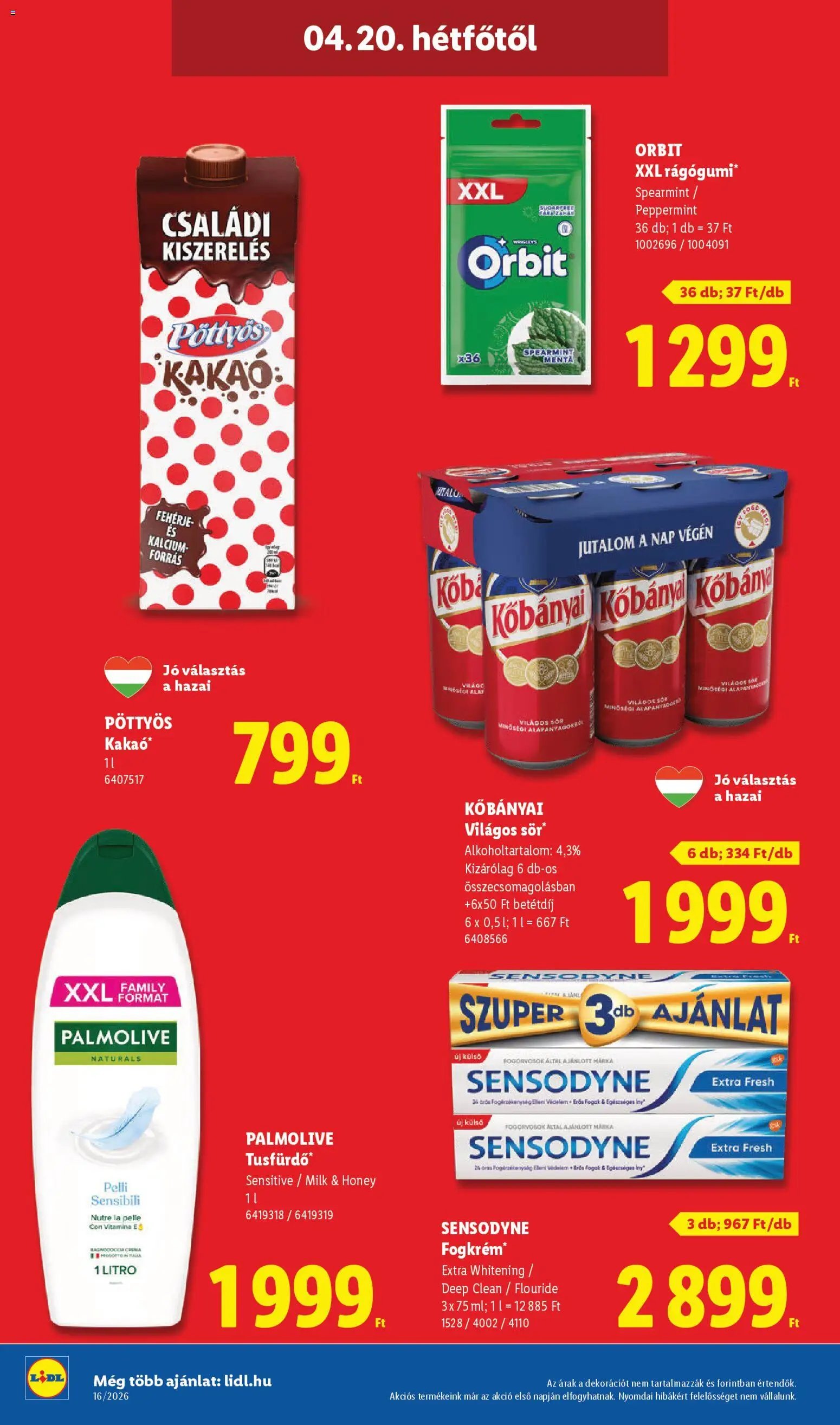 Lidl újság 2026.04.16. Lidl akciós újság (2026-04-16 - 2026-04-22)