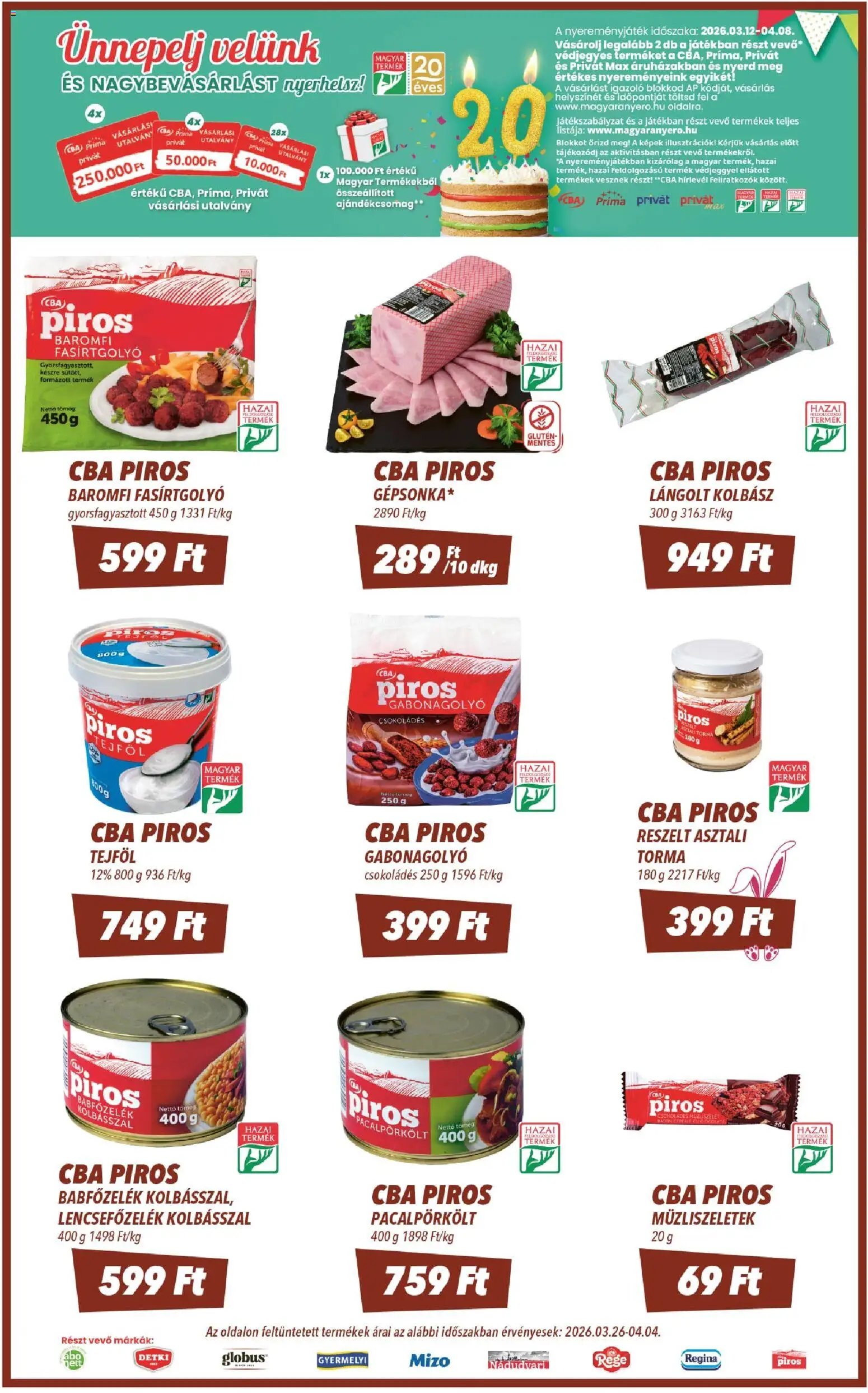 CBA újság 2026.03.26. CBA akciós újság (2026-03-26 - 2026-04-04)