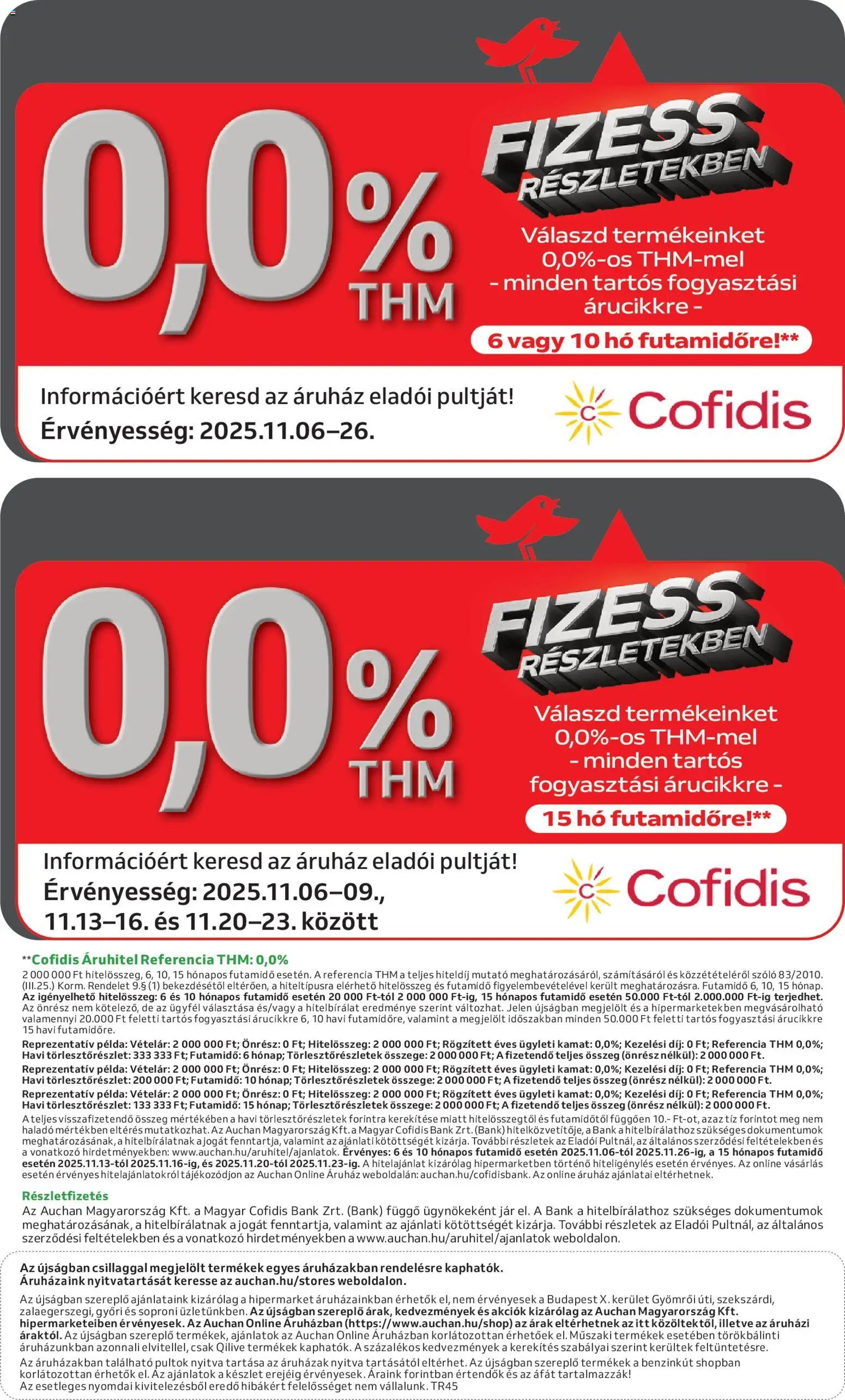 Auchan újság 2025.11.06. Black Friday (2025-11-06 - 2025-11-26)