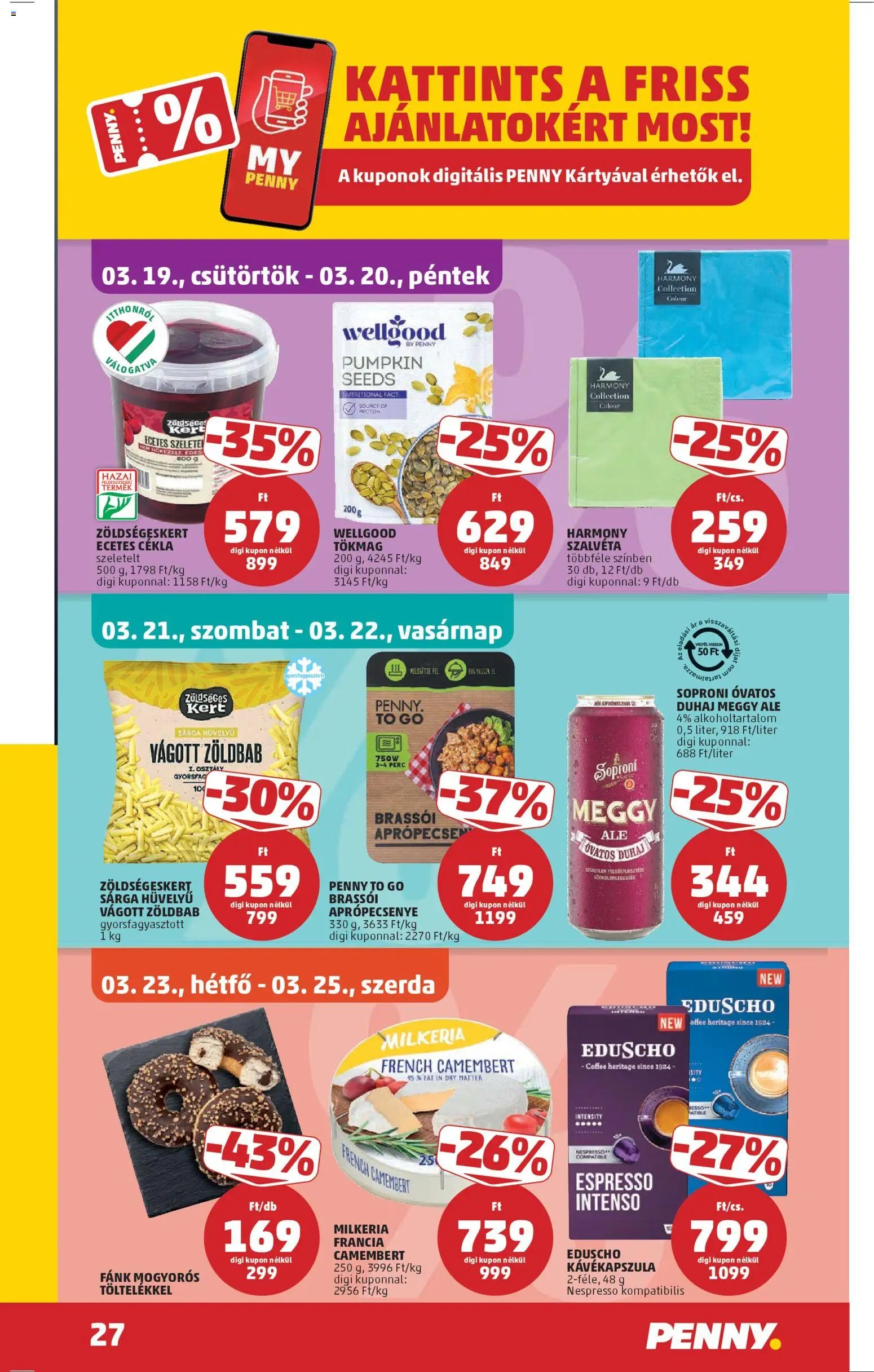PENNY újság 2026.03.19. PENNY akciós újság (2026-03-19 - 2026-03-25)