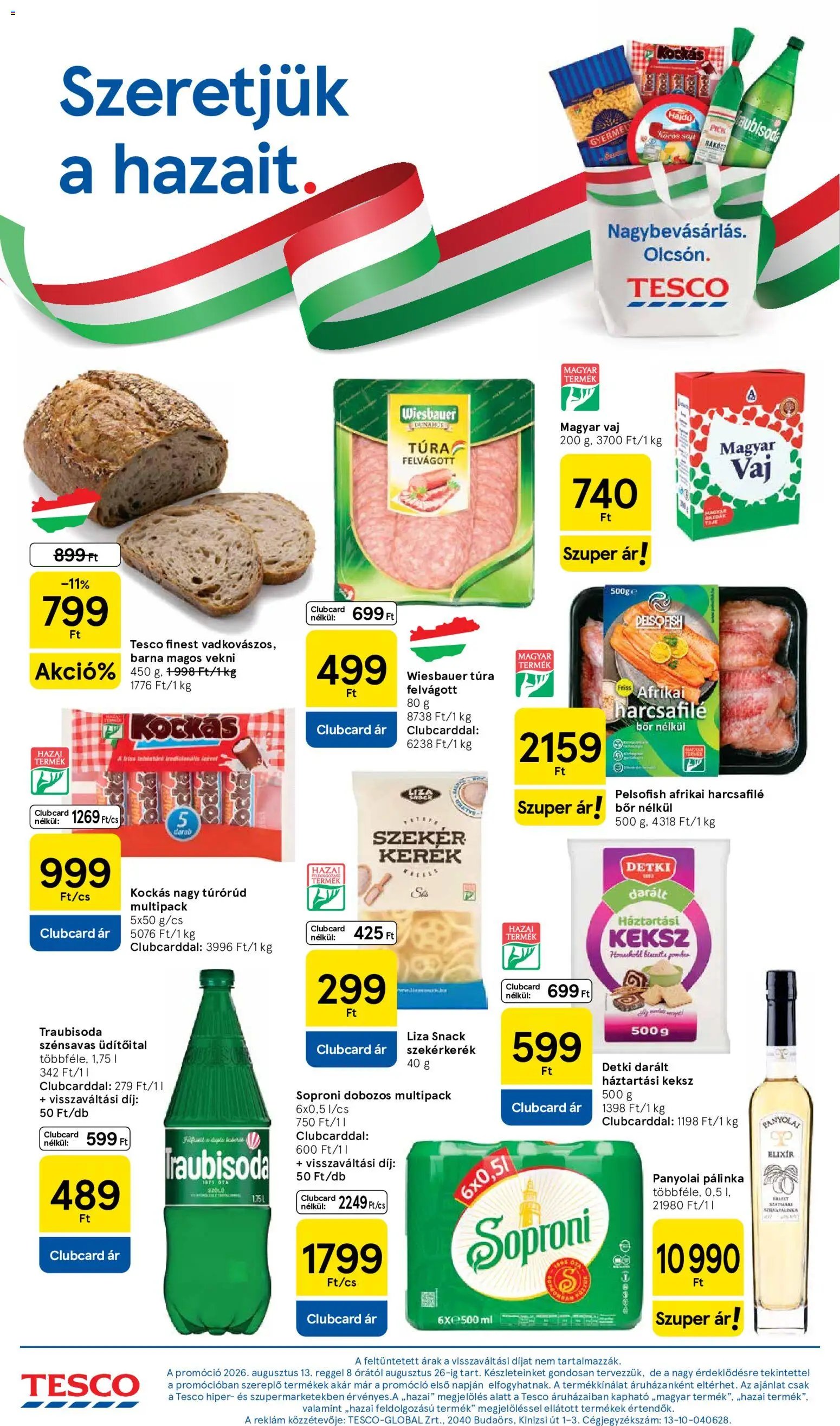 Tesco újság 2026.08.18. Tesco aktuális akciós újság