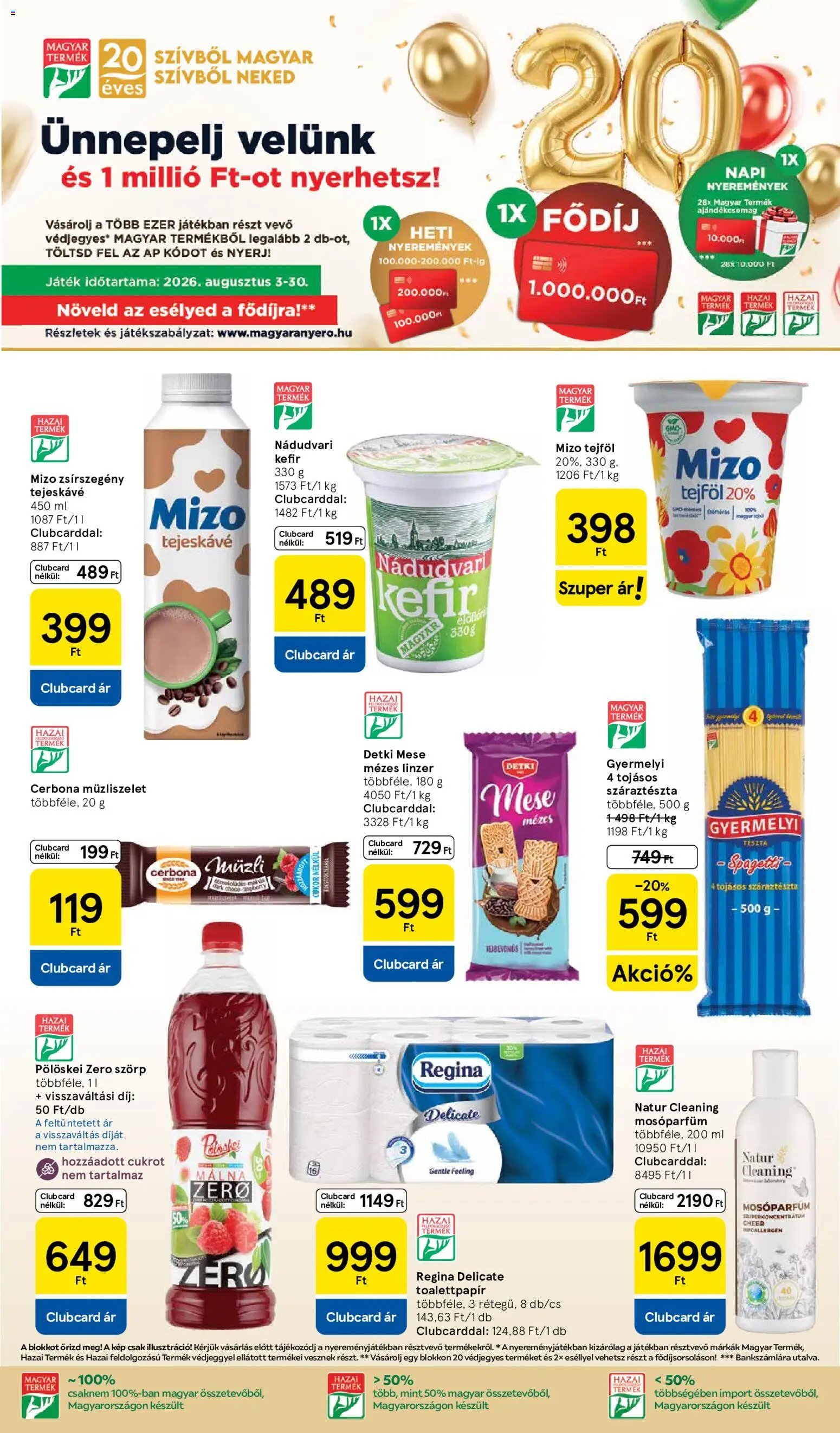 Tesco újság 2026.08.18. Tesco aktuális akciós újság