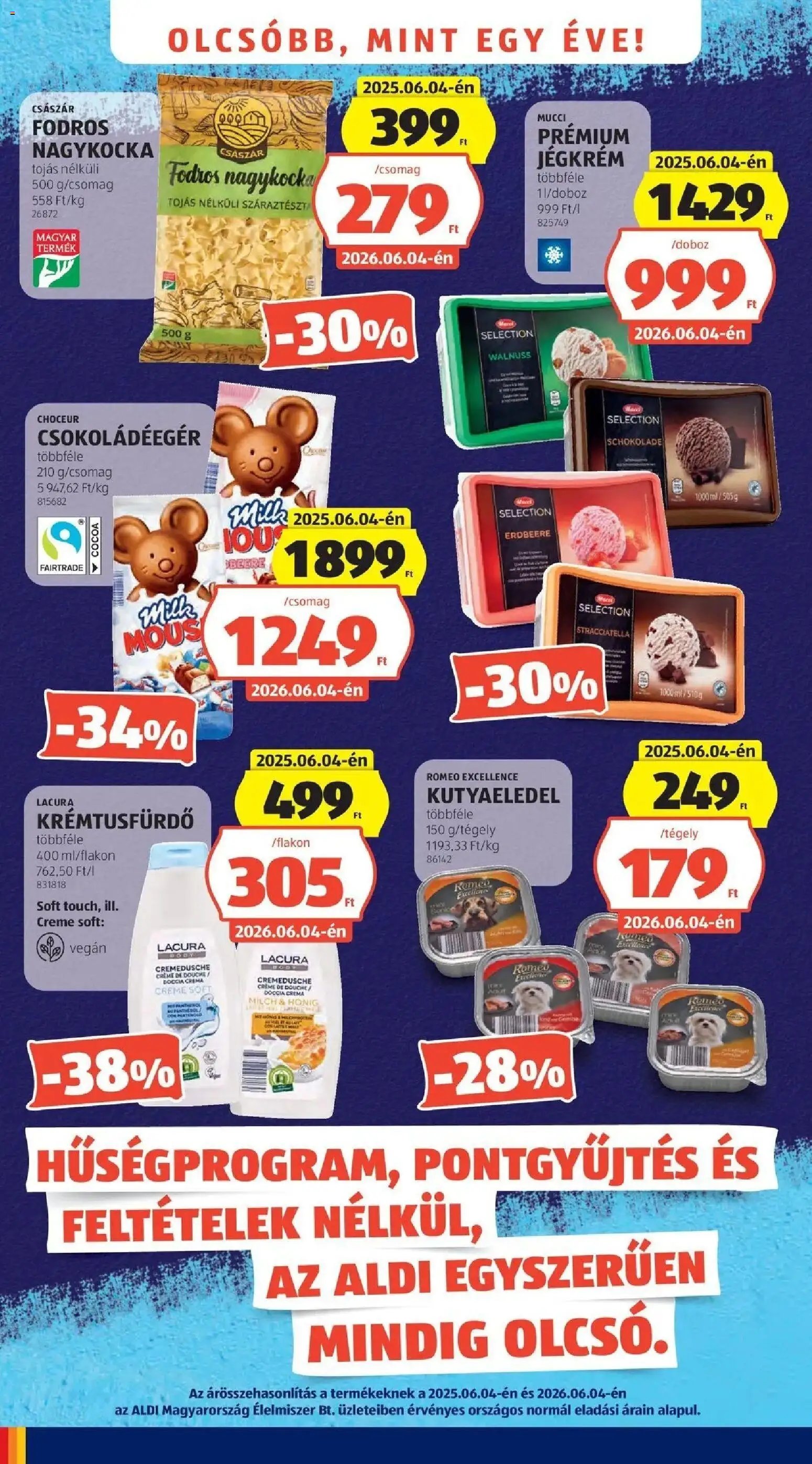 Aldi újság 2026.06.04. Aldi akciós újság Hatvan