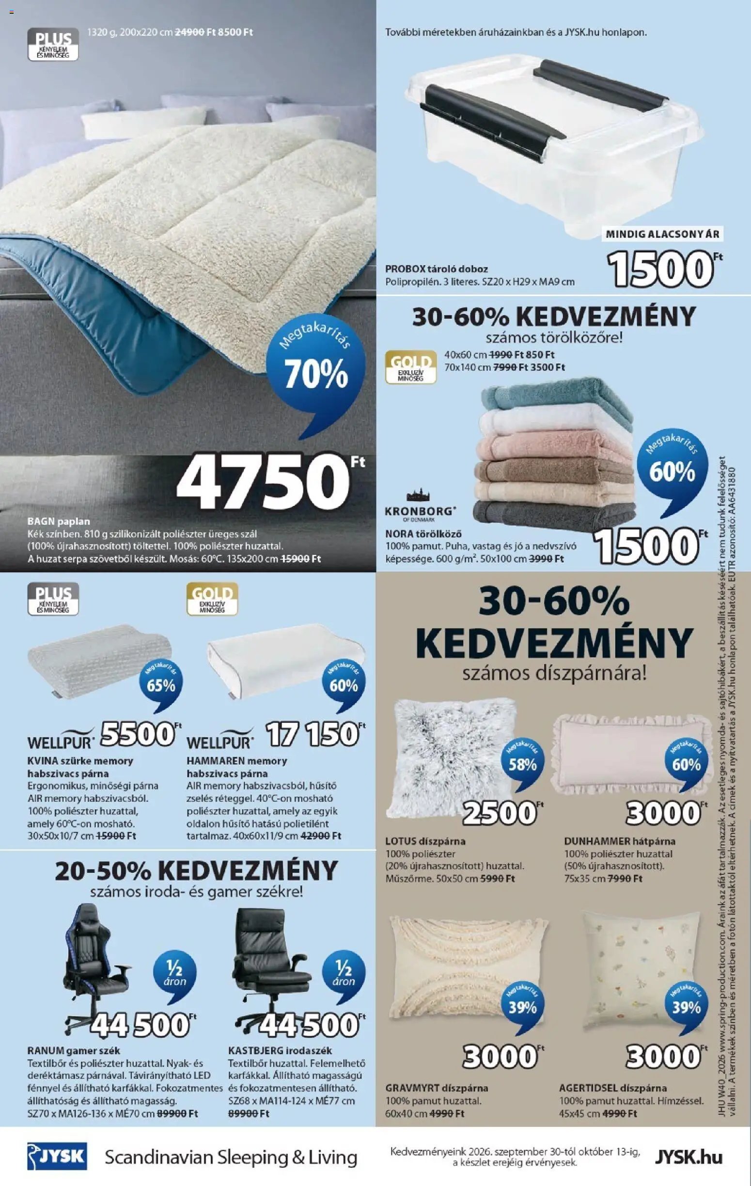 JYSK újság 2026.09.30. JYSK akciós újság