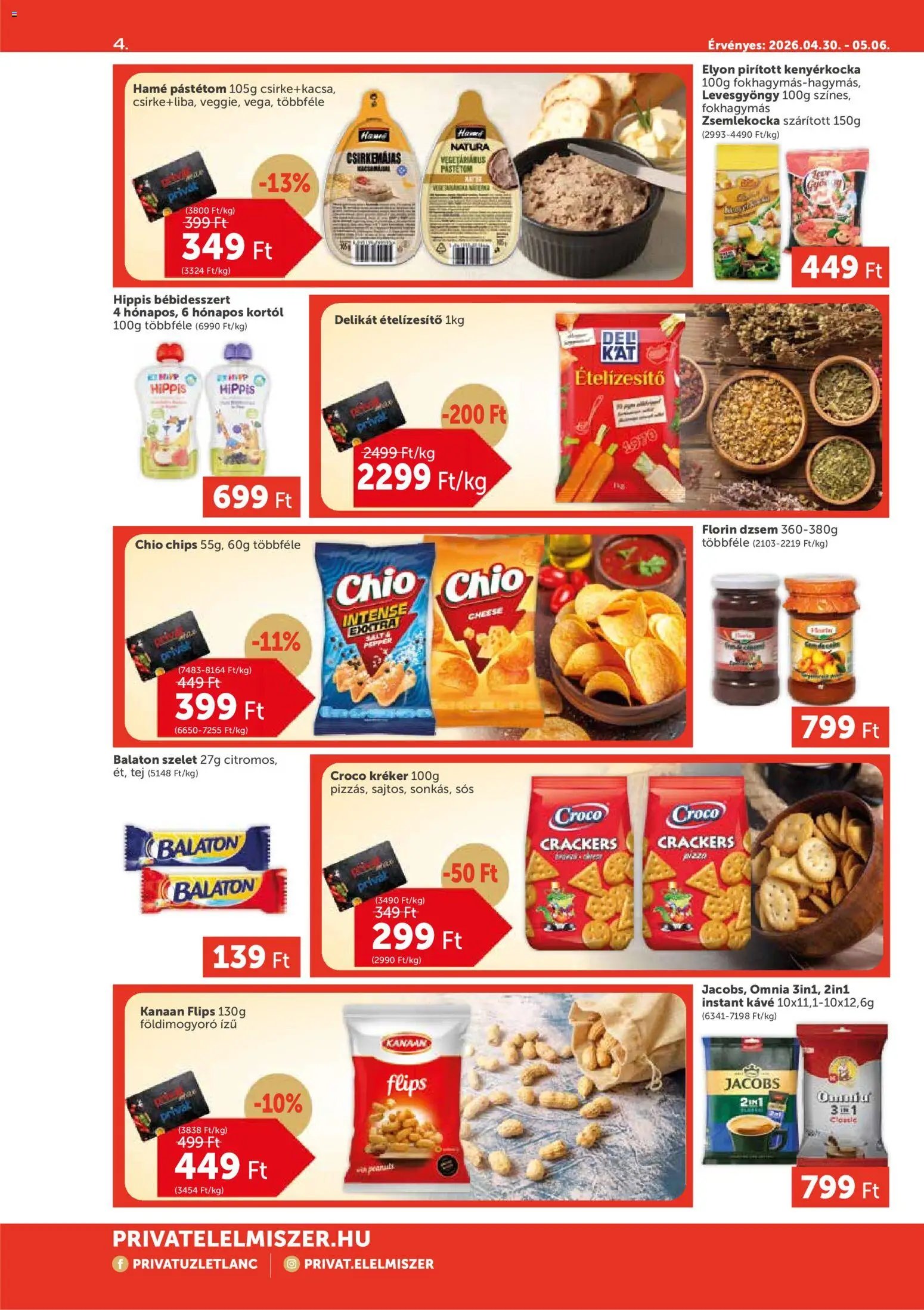 PRIVÁT újság 2026.04.30. PRIVÁT Aktuális szórólap MAX (2026-04-30 - 2026-05-06)