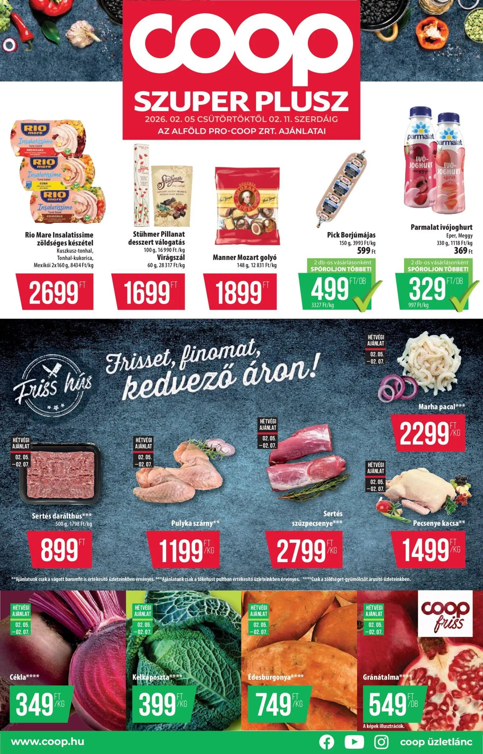 COOP újság 2026.02.05. Alföld Pro-Coop Zrt. - Szuper Plus (2026-02-05 - 2026-02-11)
