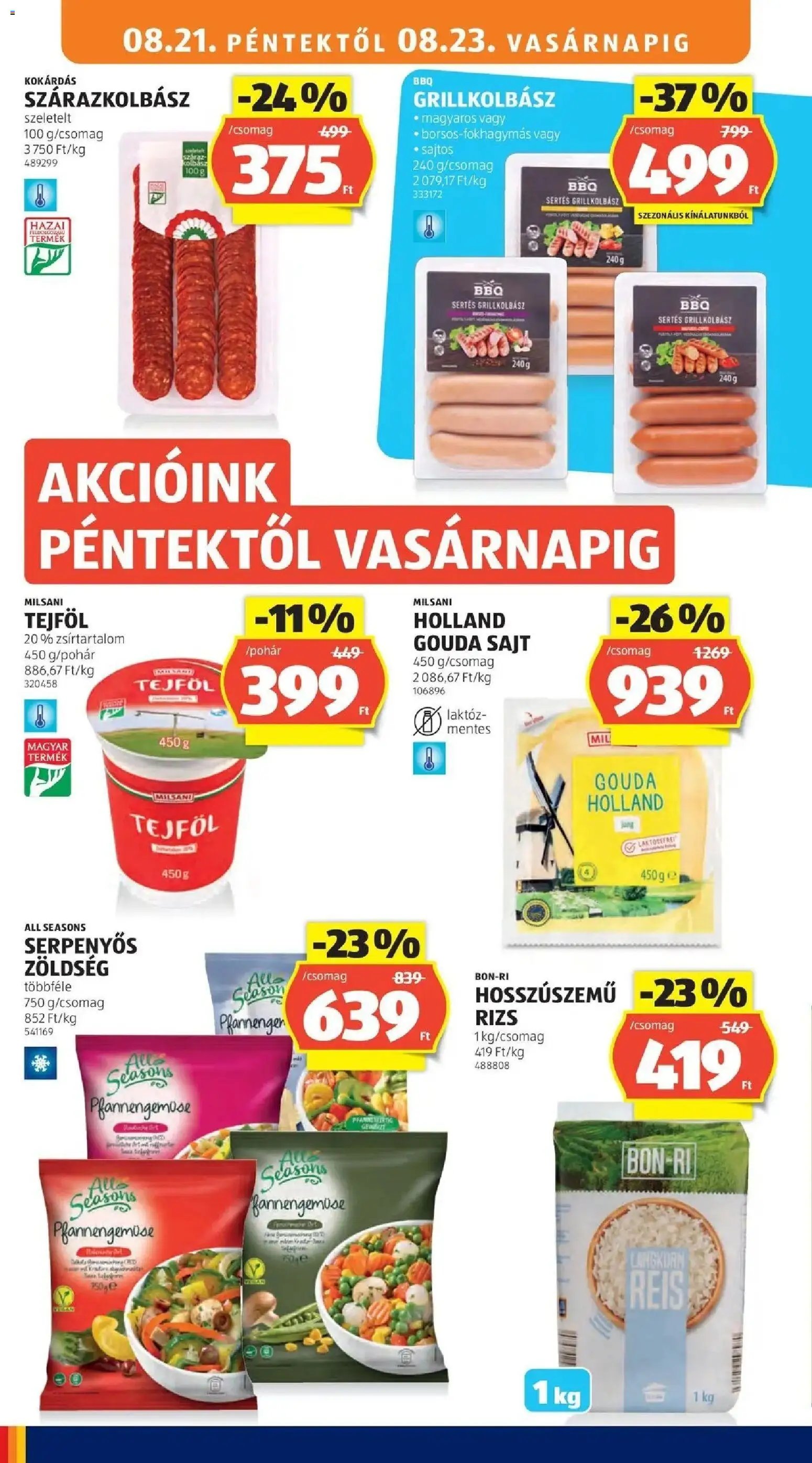 Aldi újság 2026.08.21. Aldi aktuális akciós újság