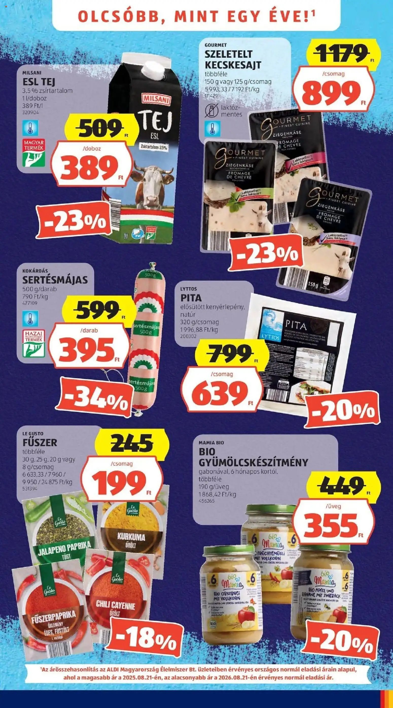Aldi újság 2026.08.21. Aldi aktuális akciós újság