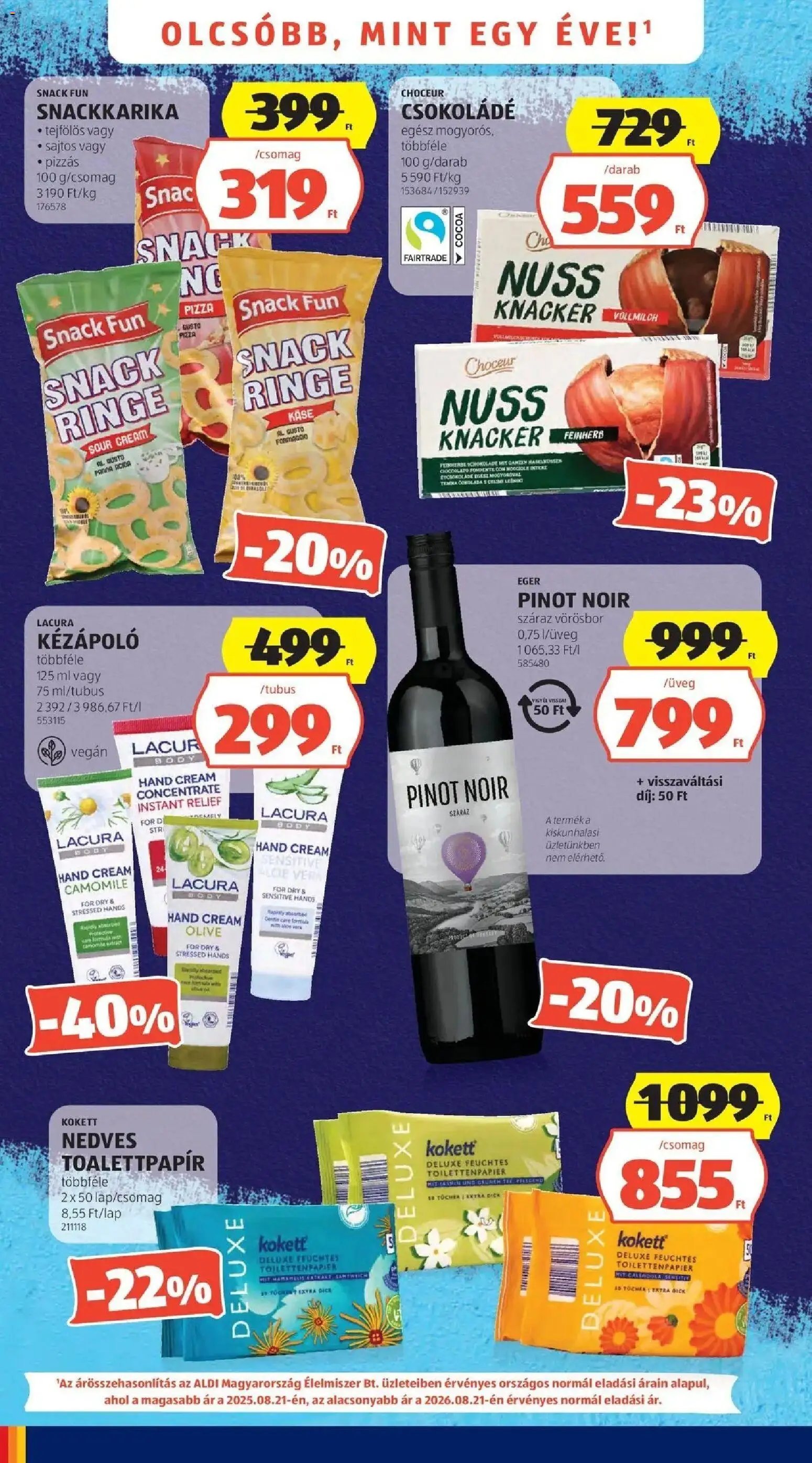 Aldi újság 2026.08.21. Aldi aktuális akciós újság
