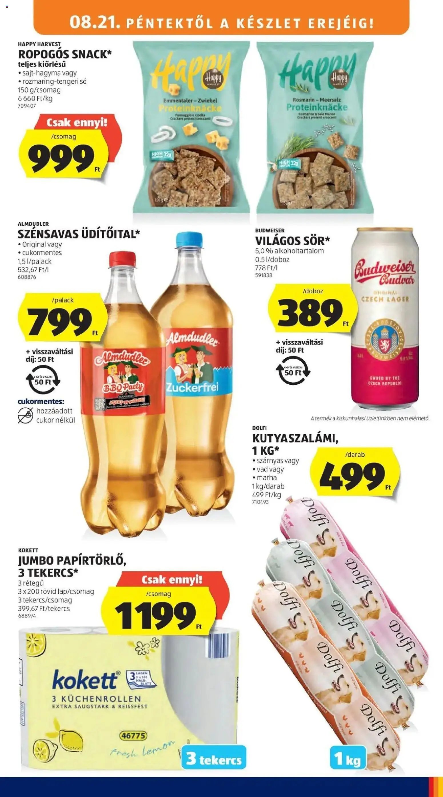 Aldi újság 2026.08.21. Aldi aktuális akciós újság