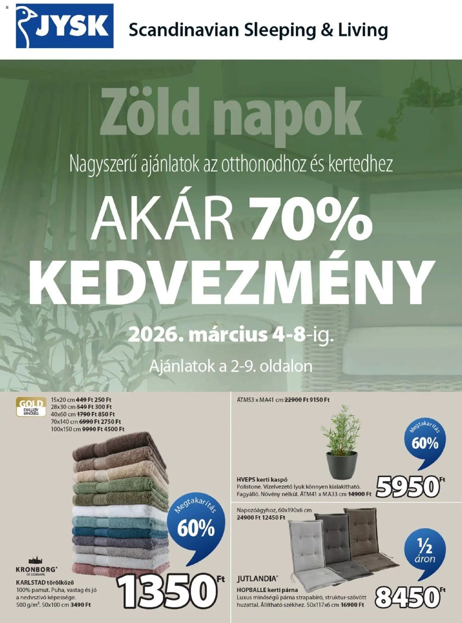 JYSK újság 2026.03.04. JYSK akciós újság (2026-03-04 - 2026-04-07)