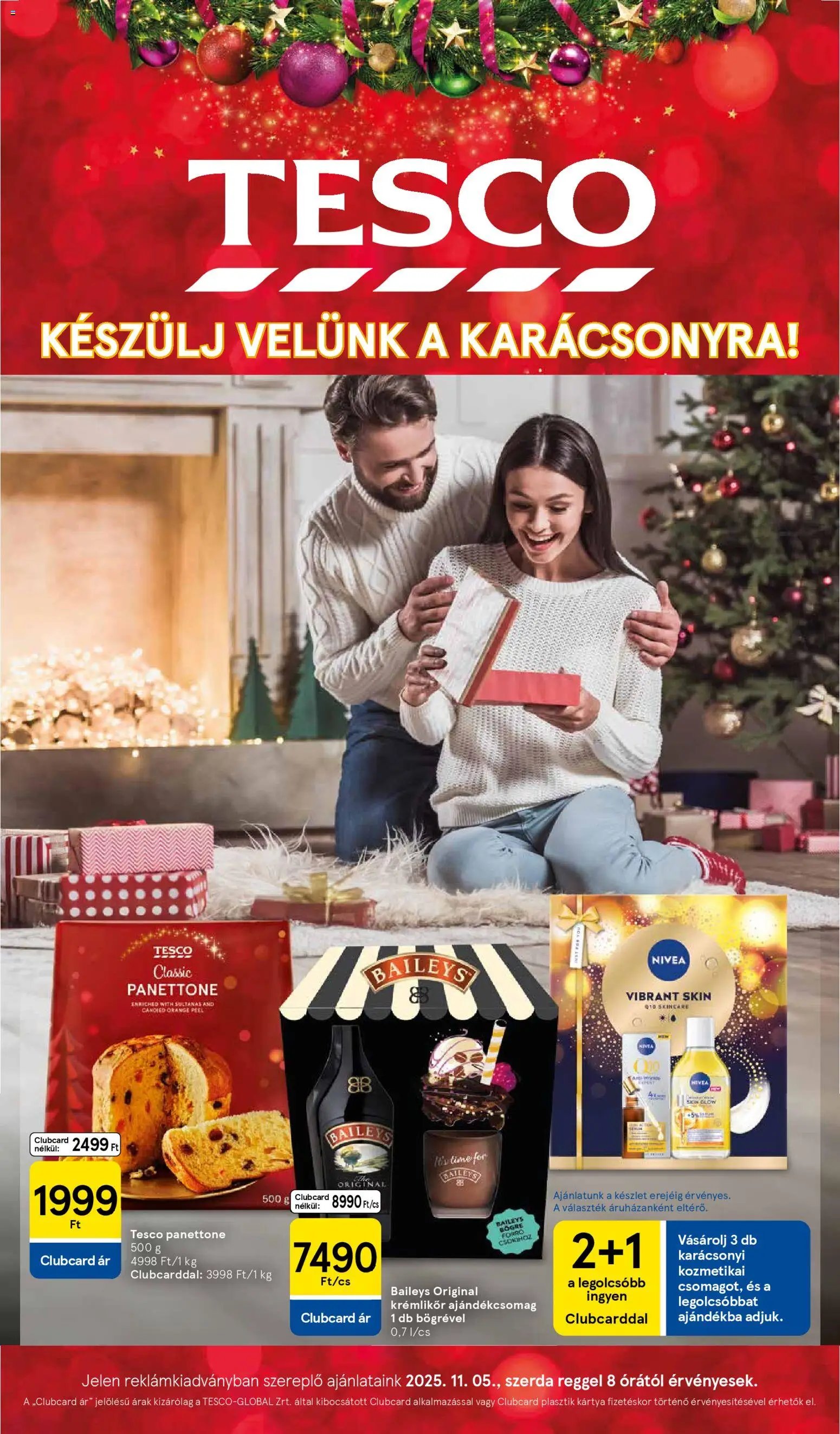 Tesco újság 2025.11.06. Karácsonyi katalógus (2025-11-06 - 2025-11-12)