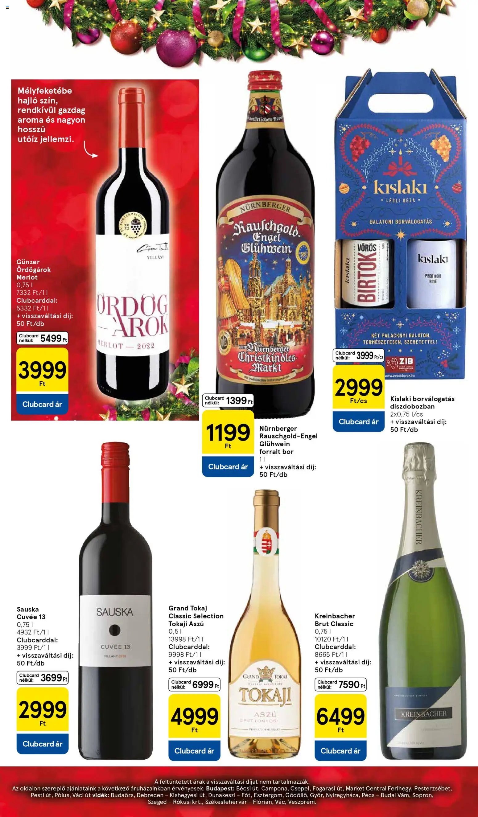 Tesco újság 2025.11.06. Karácsonyi katalógus (2025-11-06 - 2025-11-12)