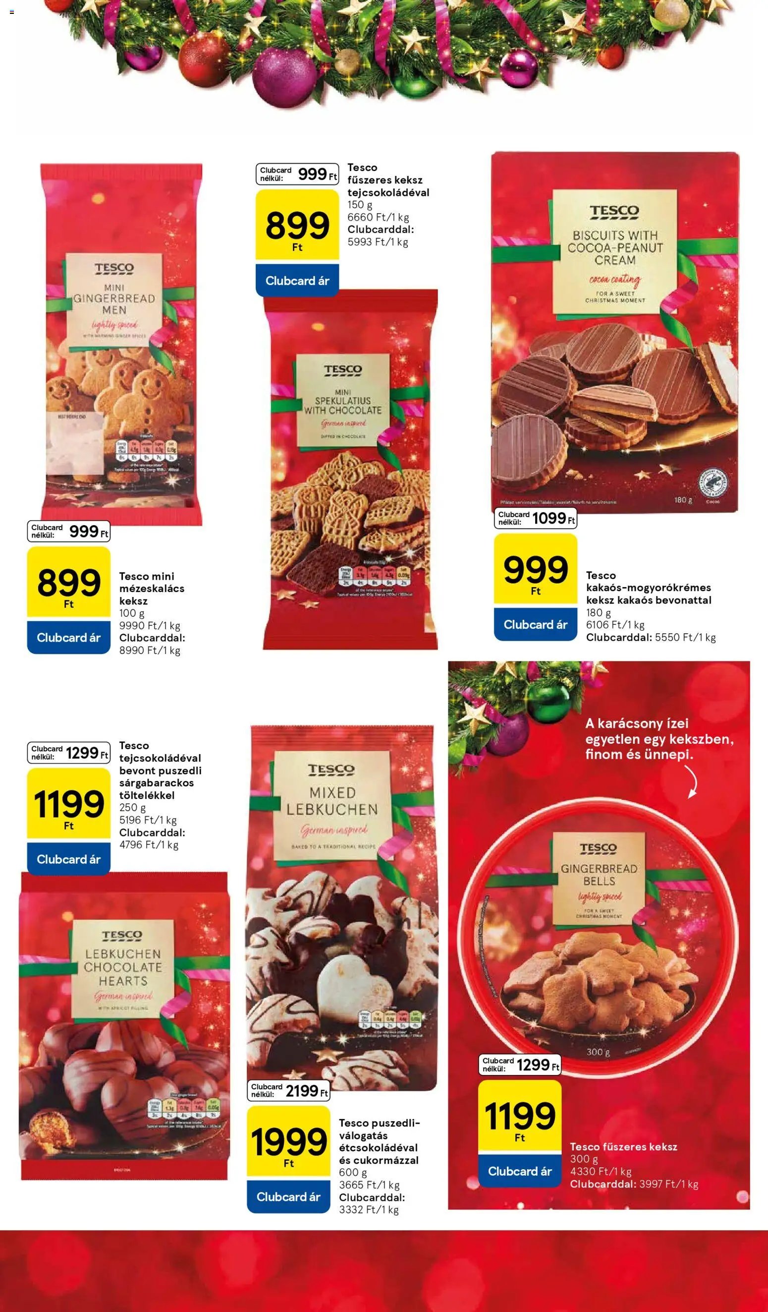 Tesco újság 2025.11.06. Karácsonyi katalógus (2025-11-06 - 2025-11-12)