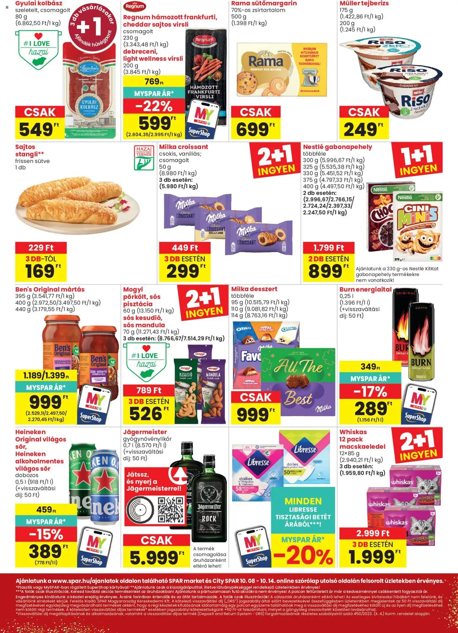 Spar Market újság 2026.10.08. Spar Market akciós újság